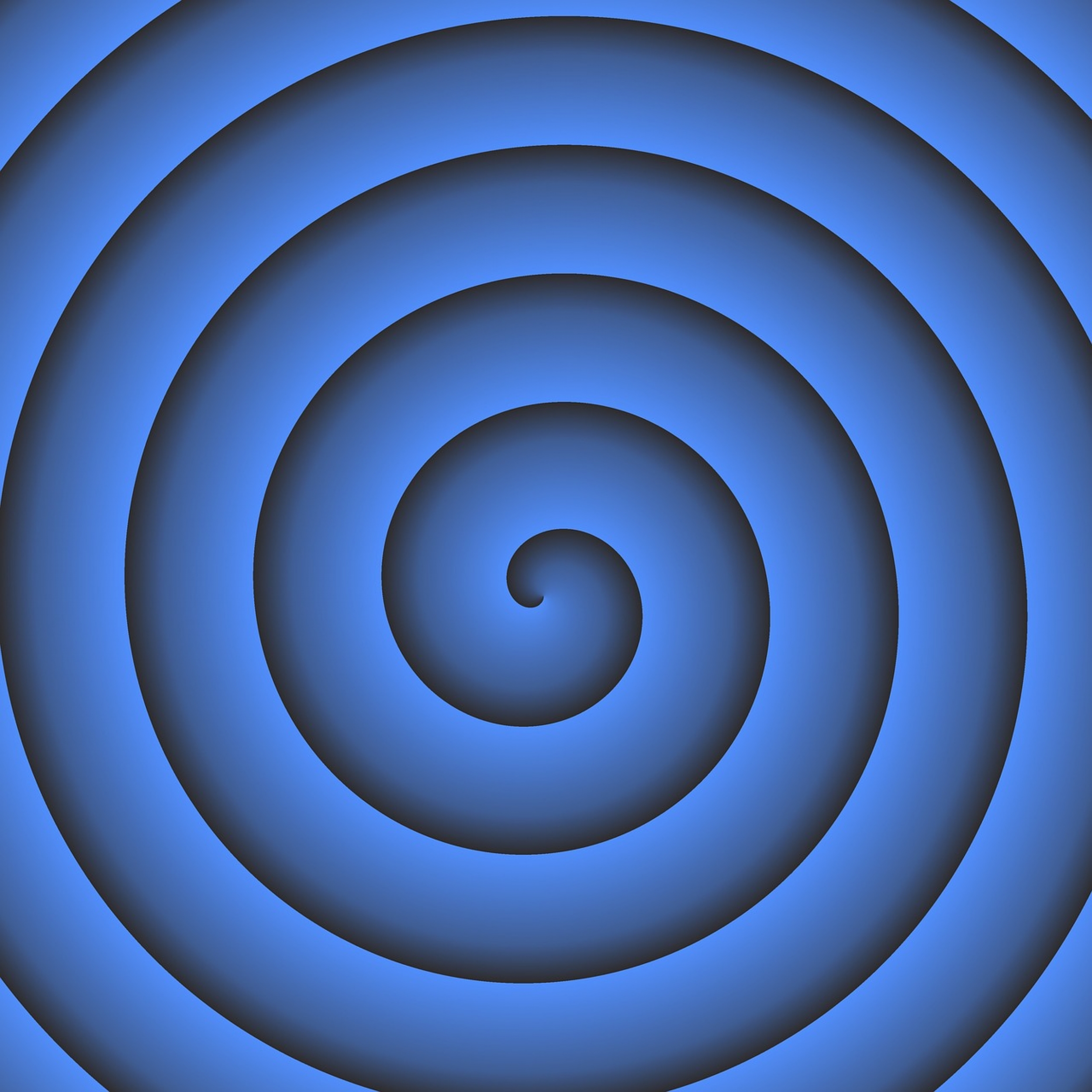 Blue Spiral Hypnotic wallpaper for Apple iPhone, Apple Watch, Mac, iPad and Apple Watch