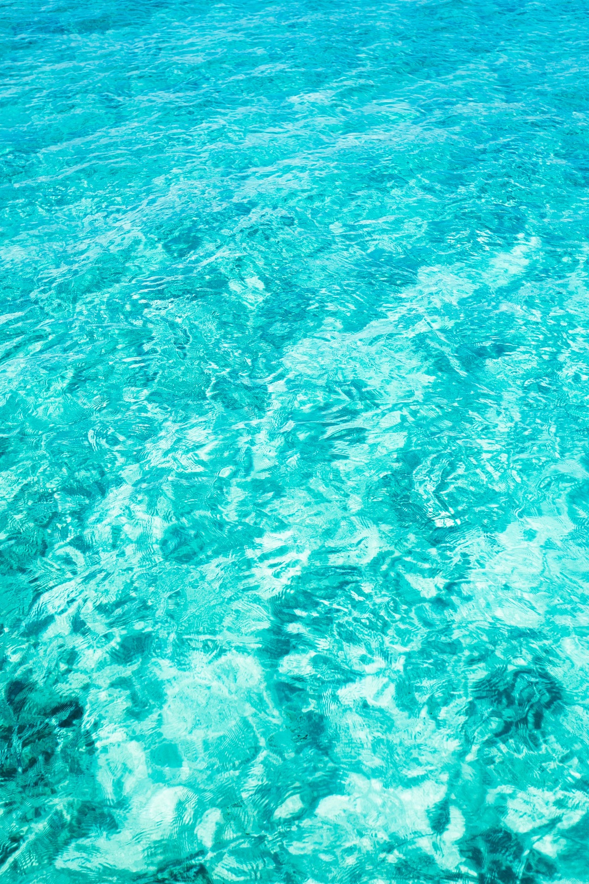 Bright Blue Crystal Clear Water