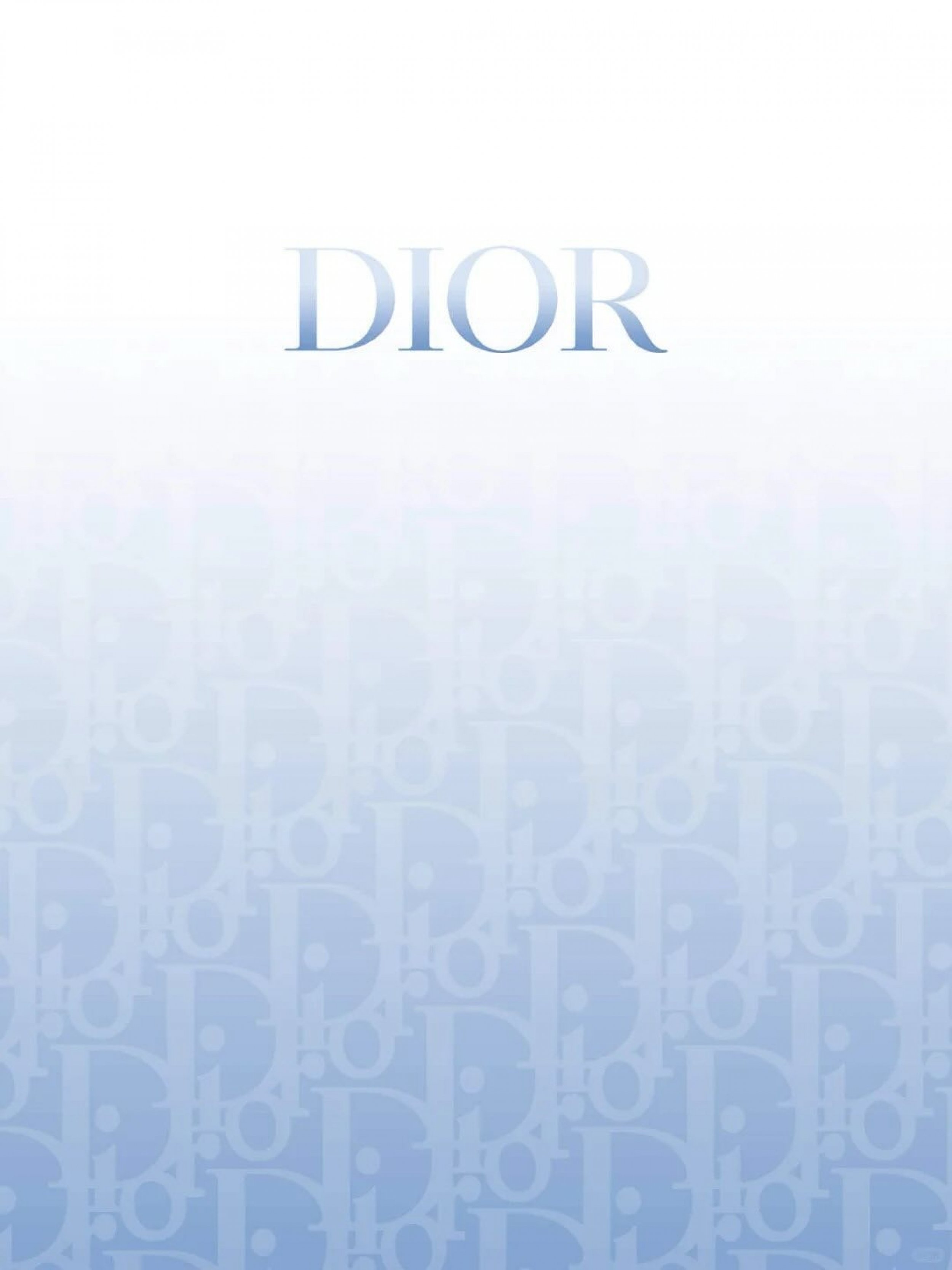 Christian Dior Logo Luxurious Light Blue