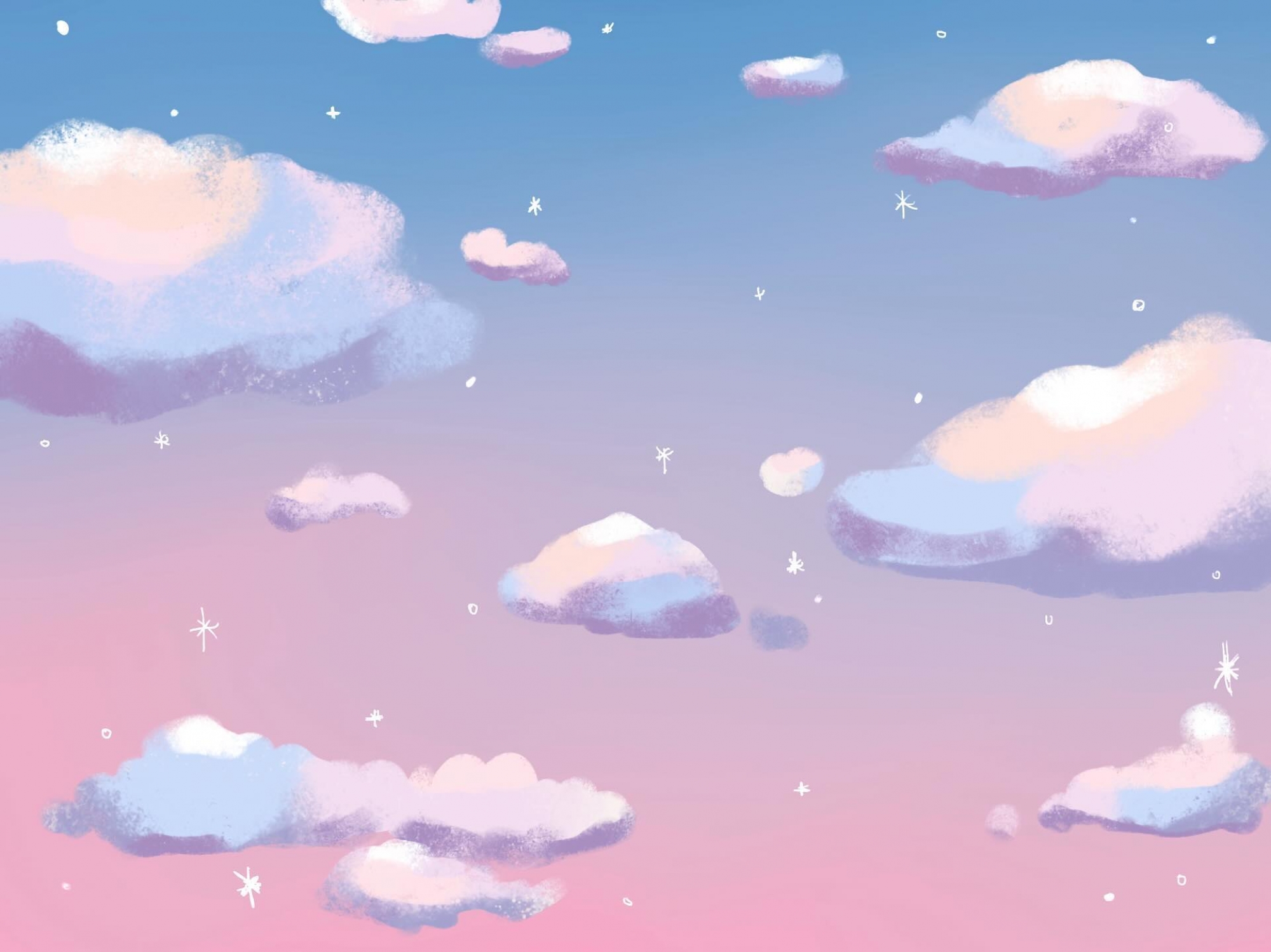 Clouds Pastel Colors Cute