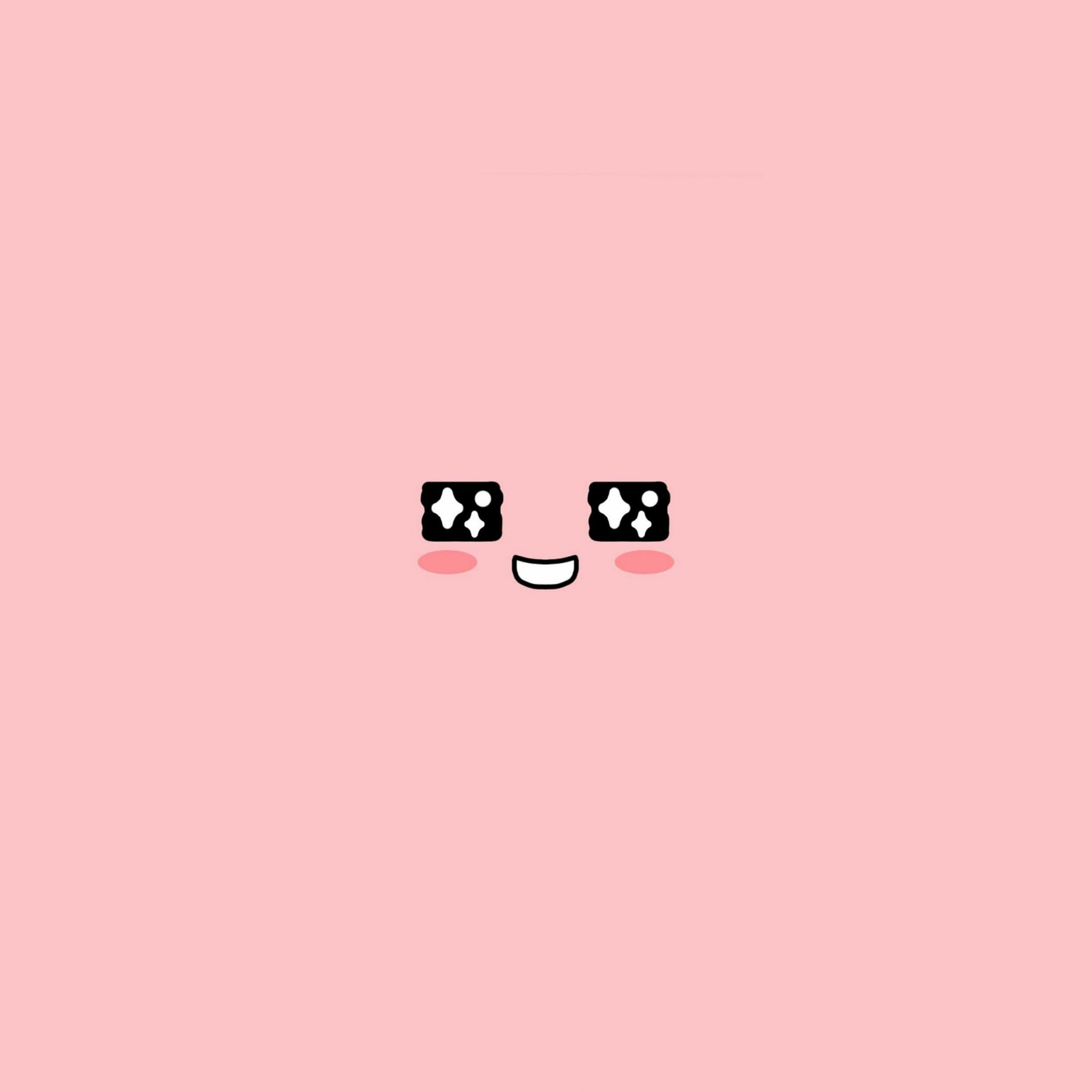 Cute Face Smile Pink wallpaper for Apple iPhone, Apple Watch, Mac, iPad and Apple Watch