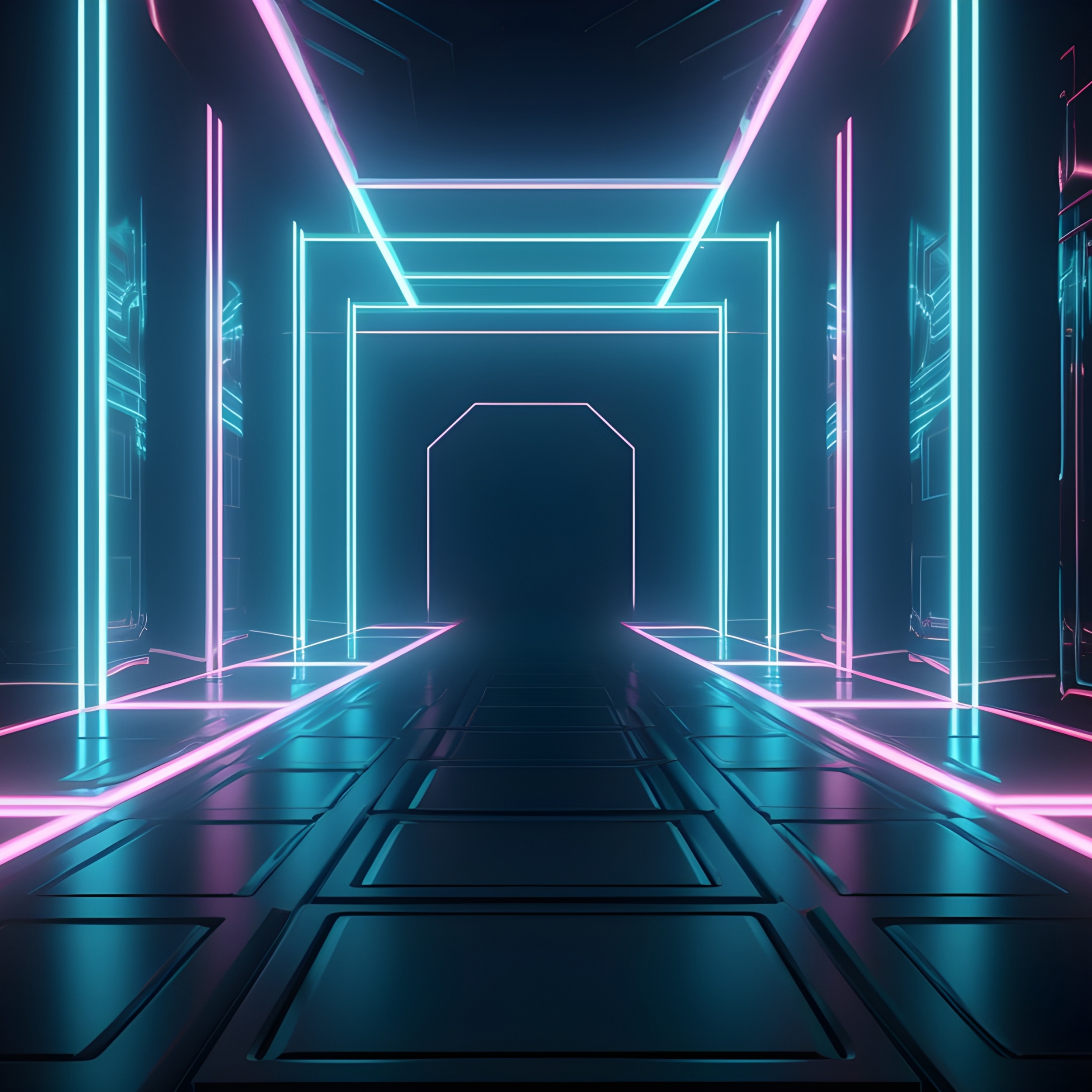 Cyberpunk Tunnel wallpaper for Apple iPhone, Apple Watch, Mac, iPad and Apple Watch