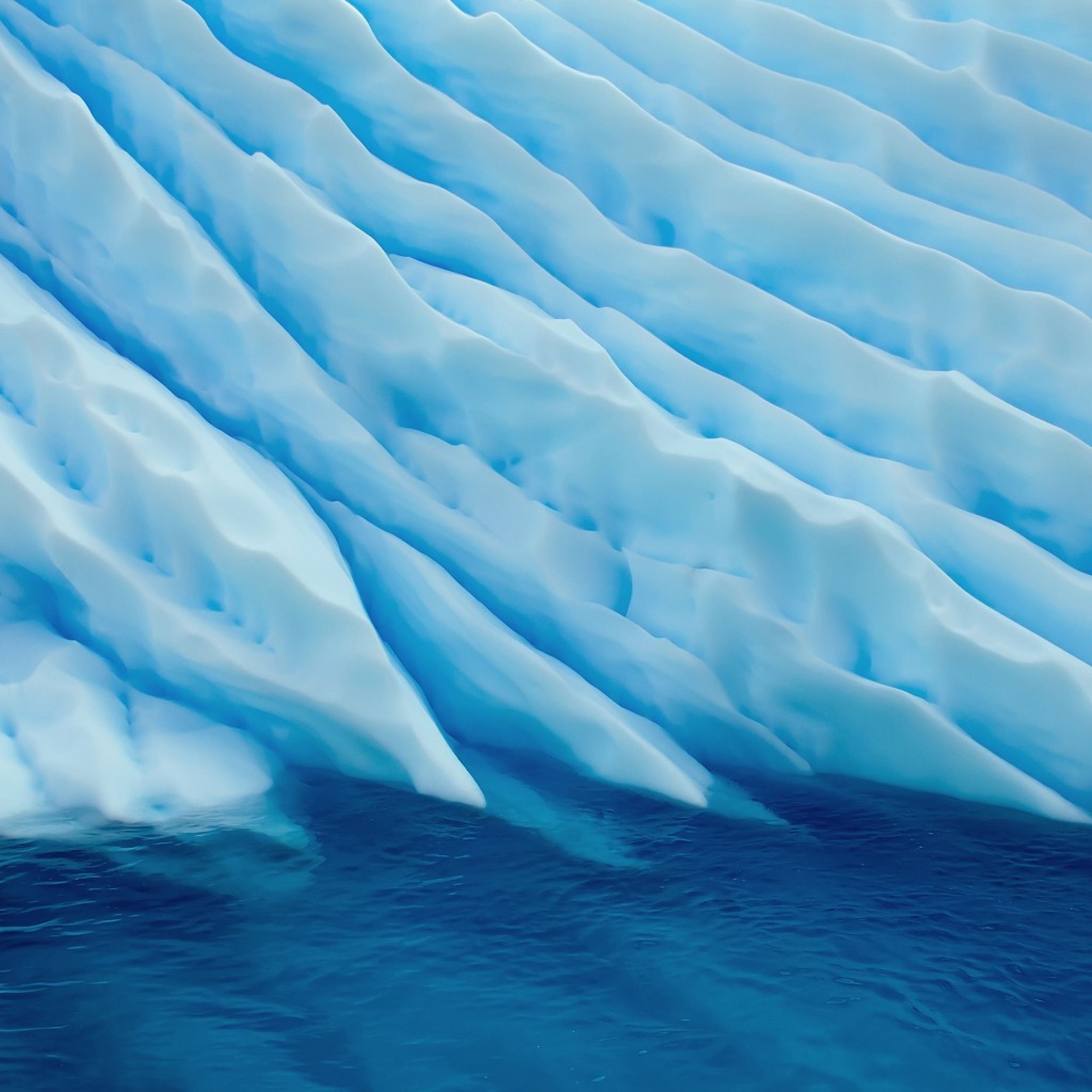 Glacier In The Water Antarctica