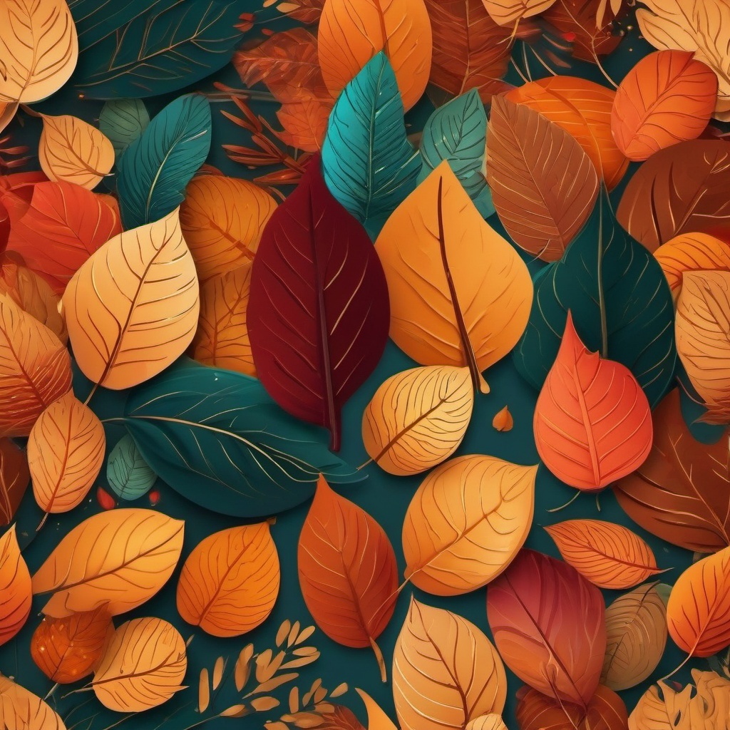 Gorgeous Fall Autumn Seasonal Leaves Leaf Multi Color