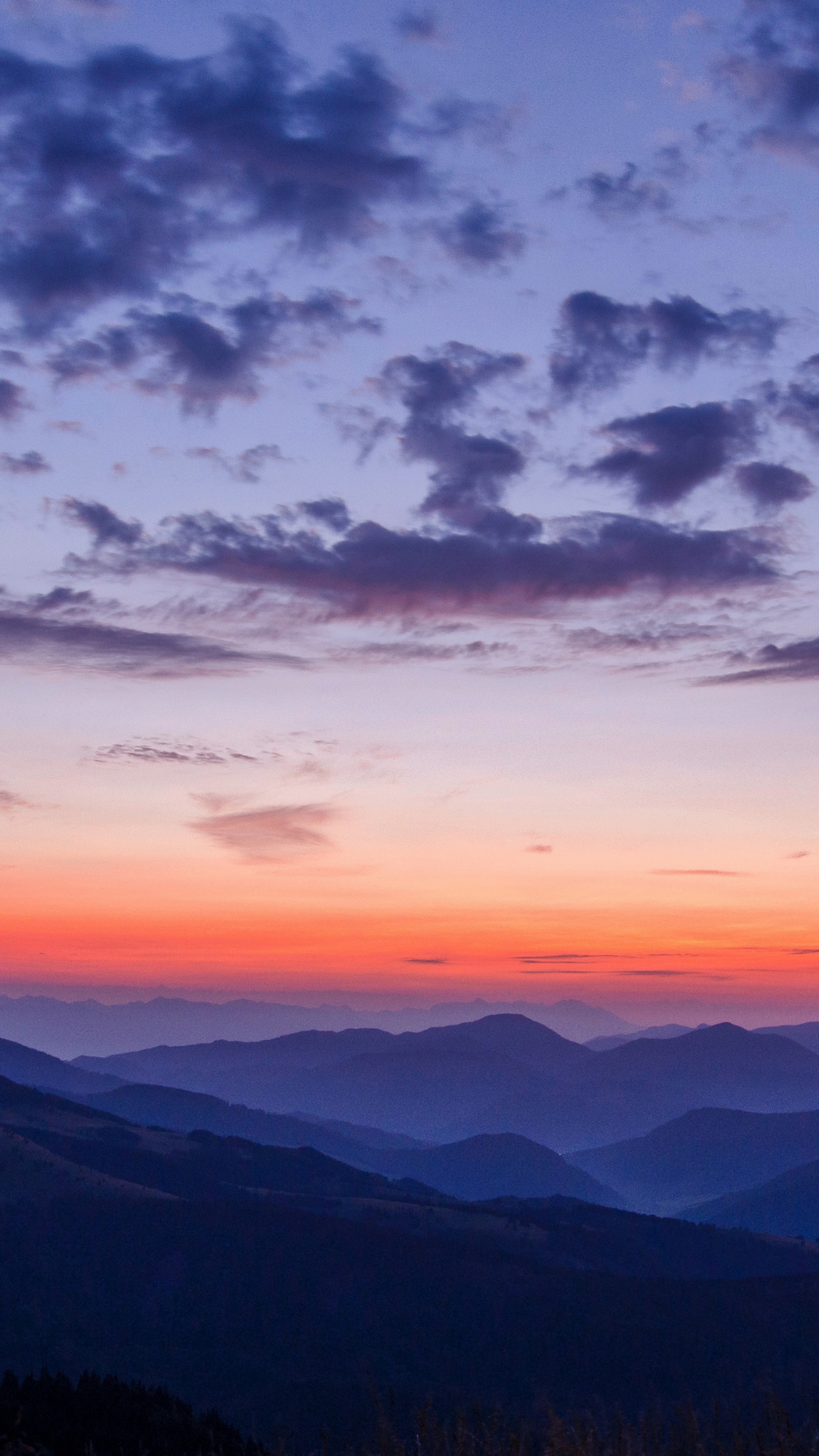 Gorgeous Vibrant Sunset Mountains