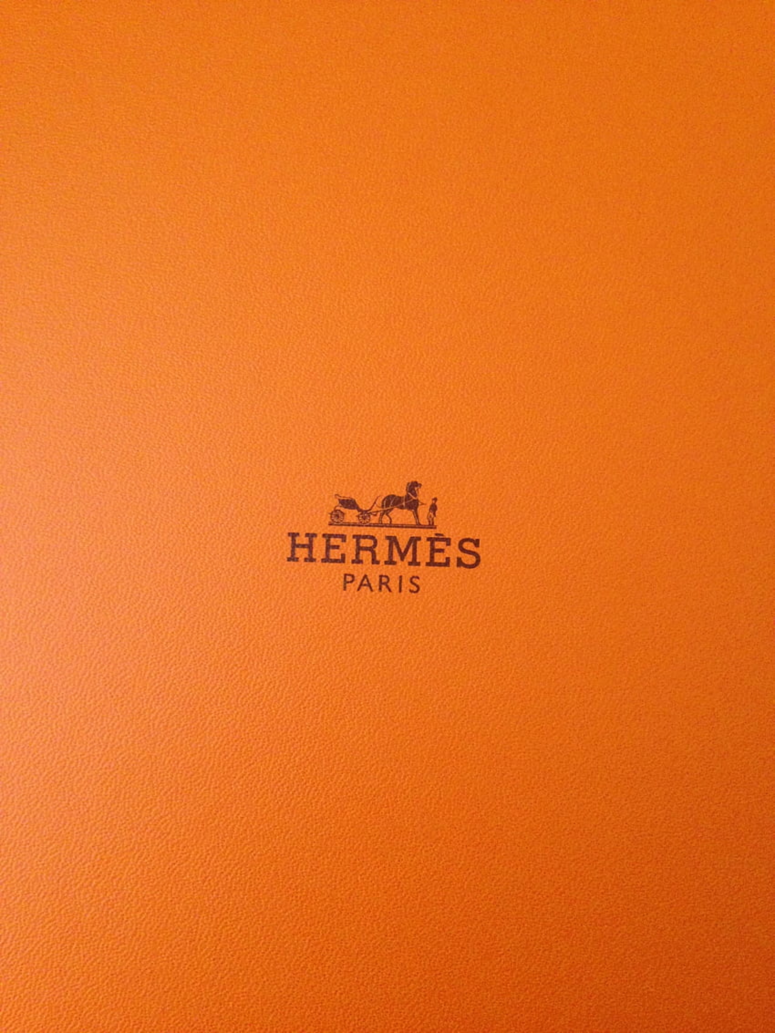 Hermes Paris Official Logo Orange wallpaper for Apple iPhone, Apple Watch, Mac, iPad and Apple Watch