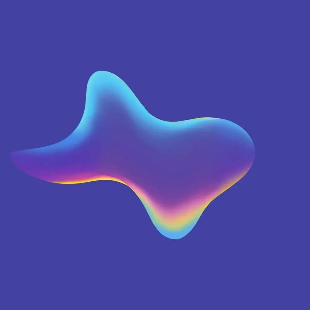 Huawei HarmonyOS Google Android Stock Default Dark Blue Iridescent Abstract Bubble Shape wallpaper for Apple iPhone, Apple Watch, Mac, iPad and Apple Watch