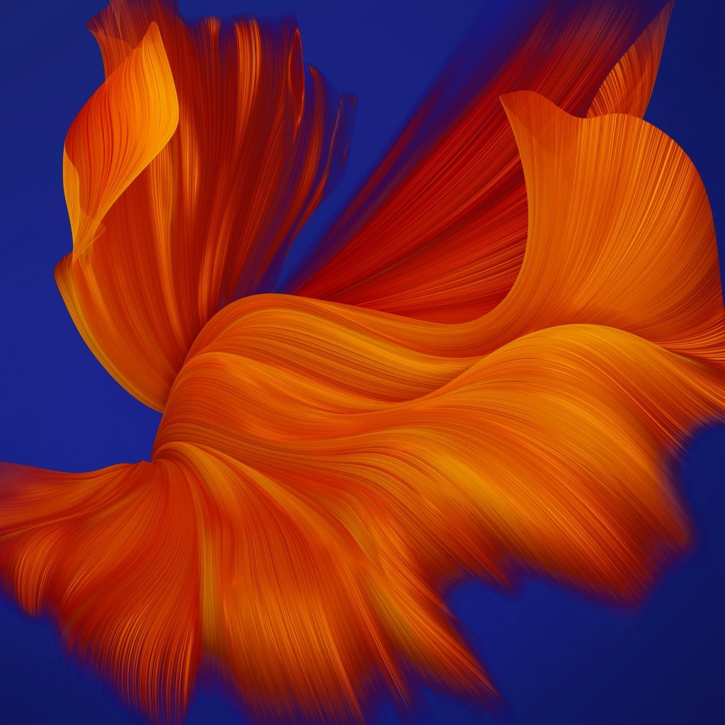 Huawei Mate X2 Wallpapers Orange And Navy Blue Dark