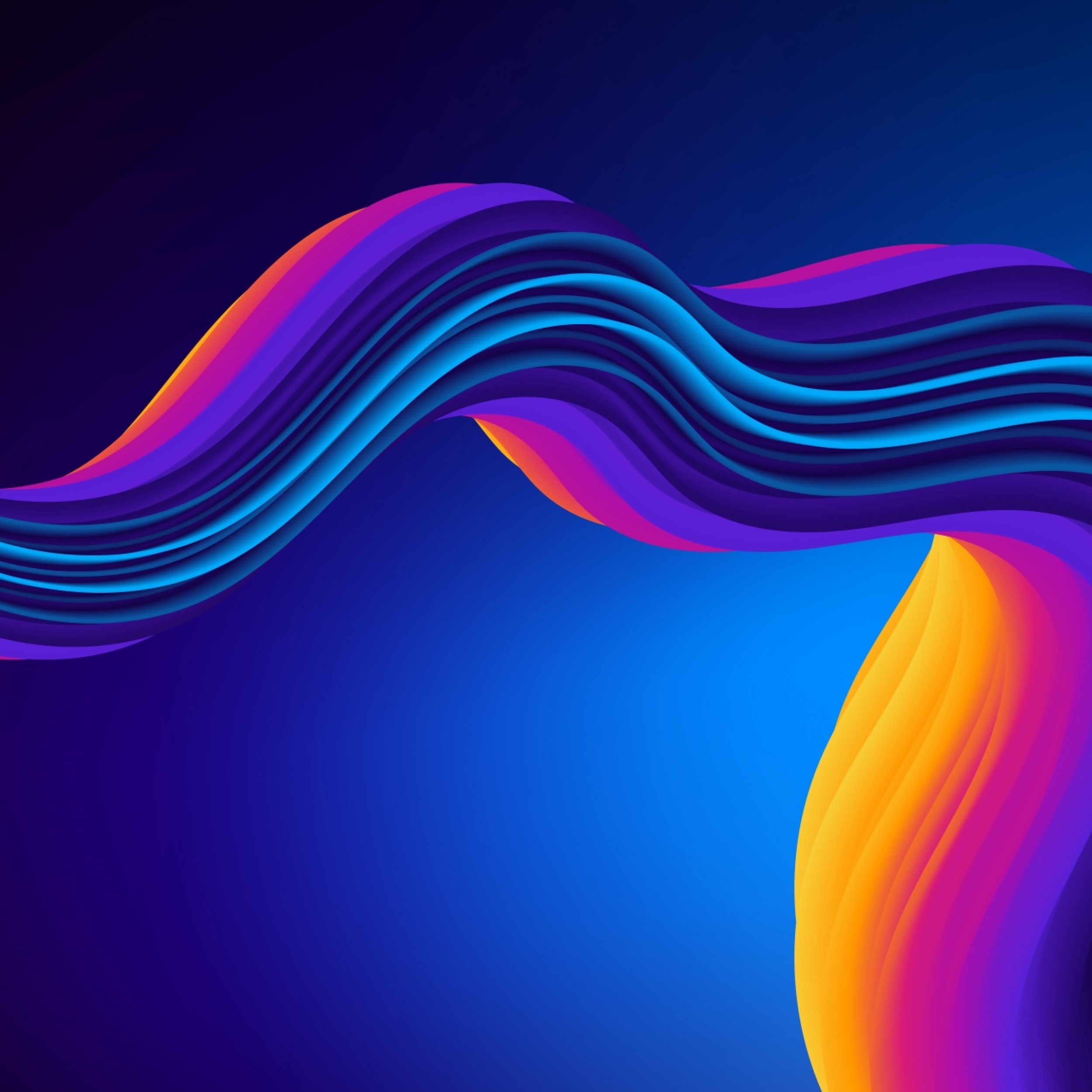 Liquid Swirl Multicolor 3D Digital