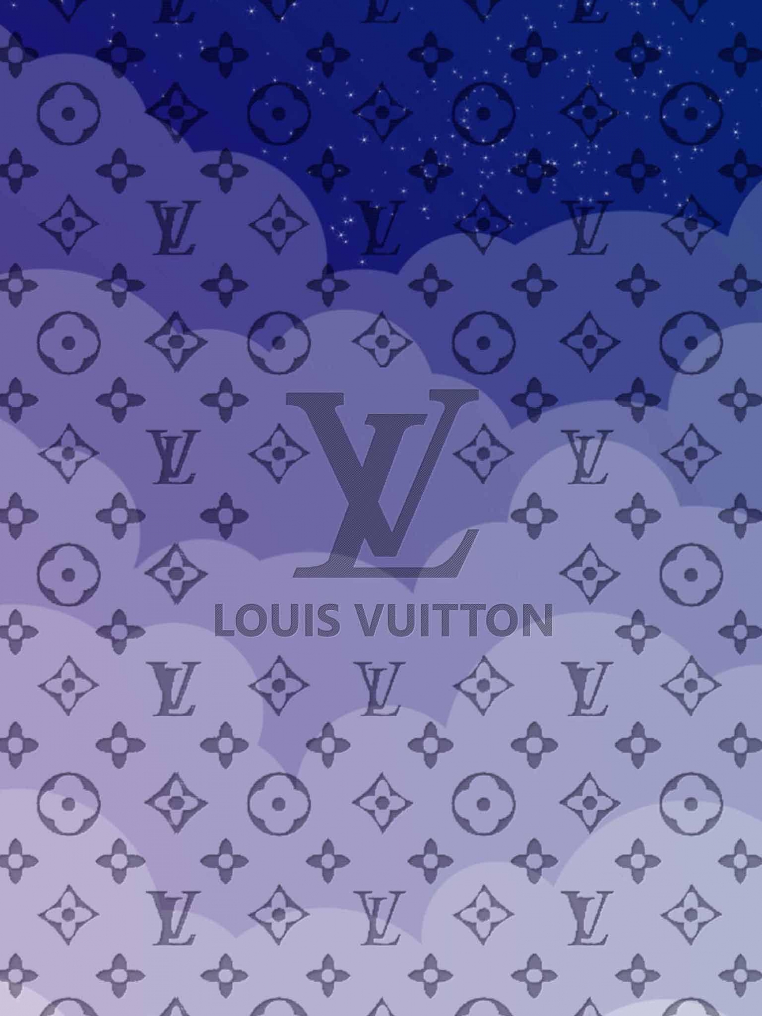 Louis Vuitton Luxury Brand Blue Clouds