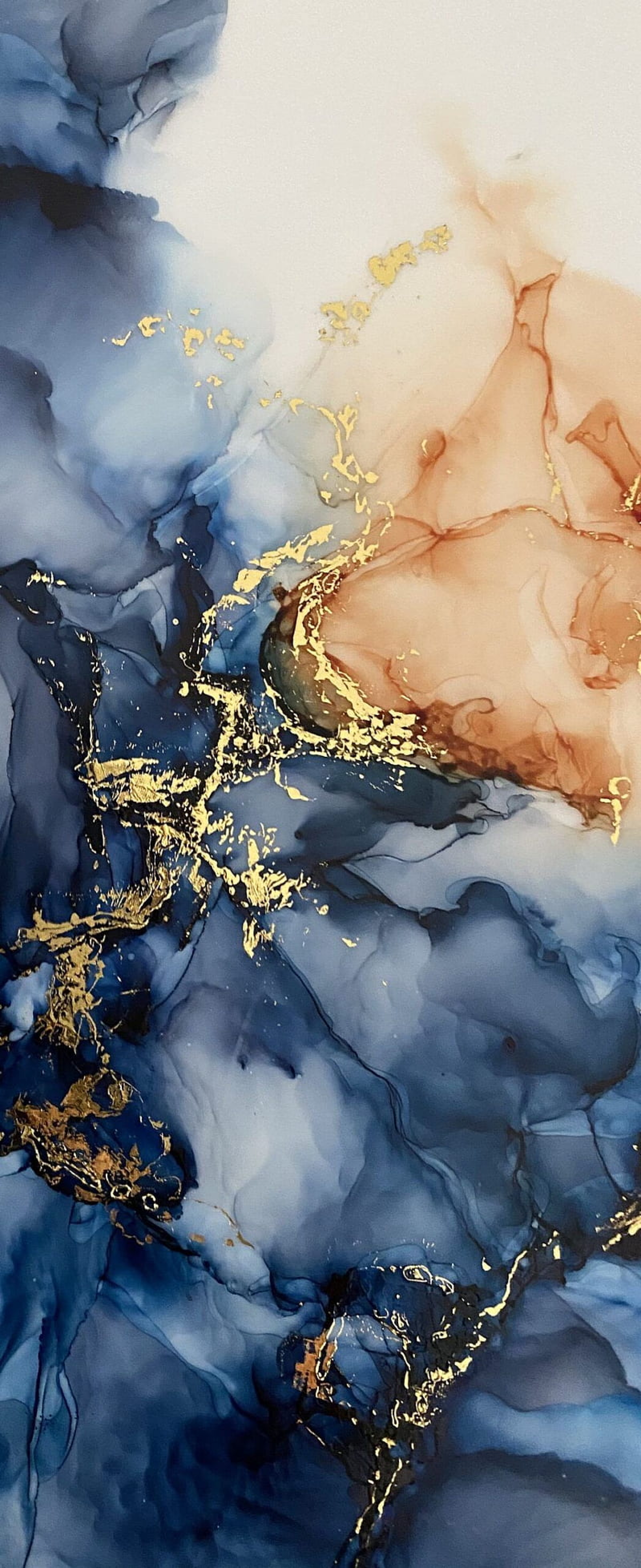 Marble Blue And Gold wallpaper for Apple iPhone, Apple Watch, Mac, iPad and Apple Watch