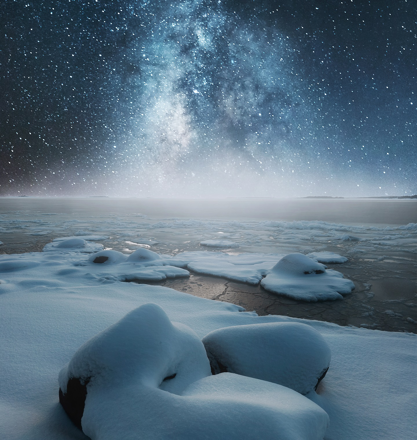 Nokia Stock White Galaxy Night Sky From North Pole