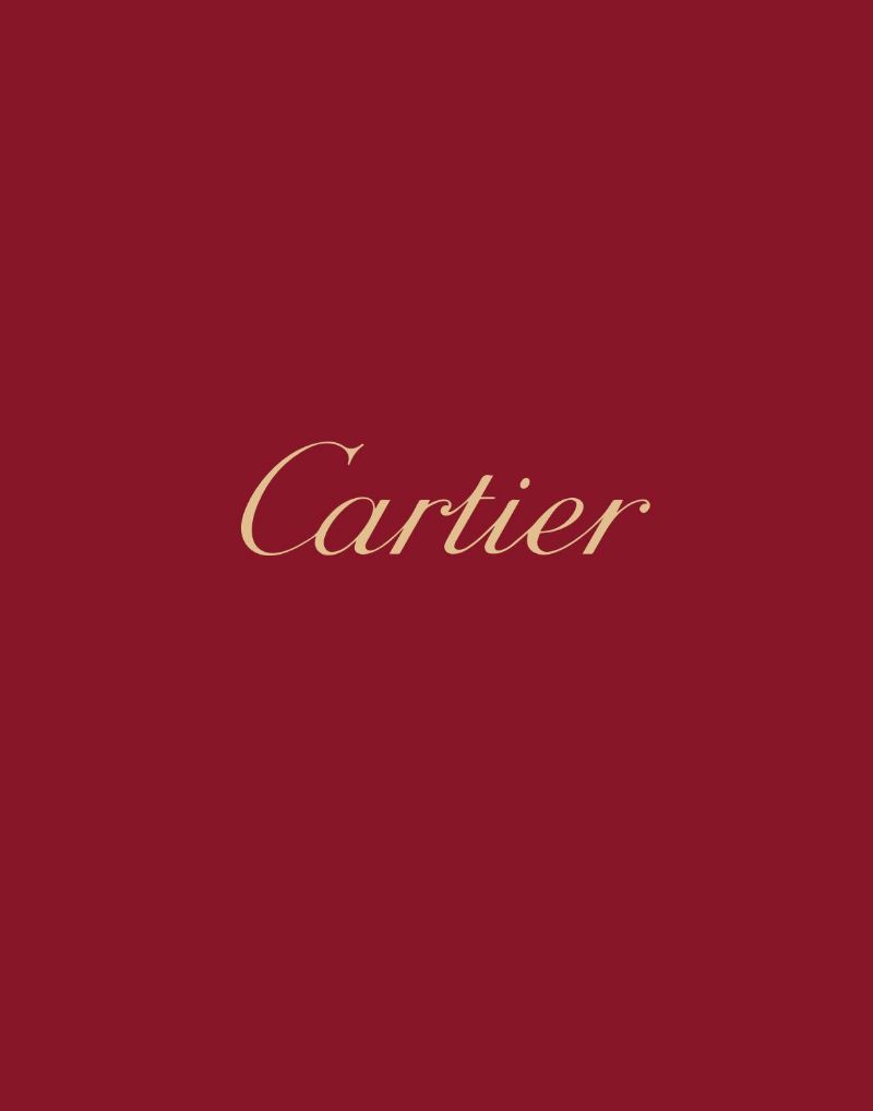 Official Cartier Logo Red And Gold