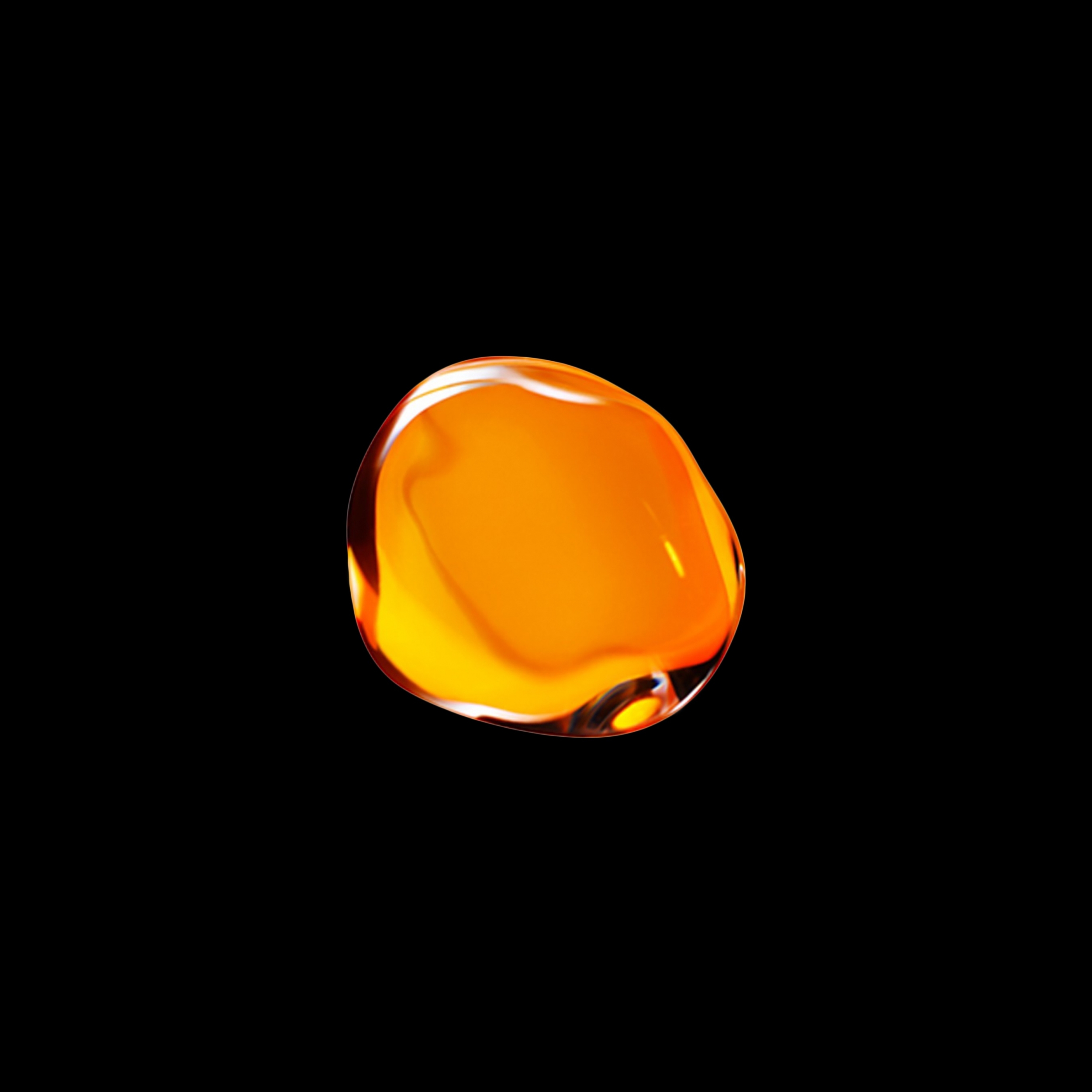 Orange Liquid Bubble Apple Stock wallpaper for Apple iPhone, Apple Watch, Mac, iPad and Apple Watch