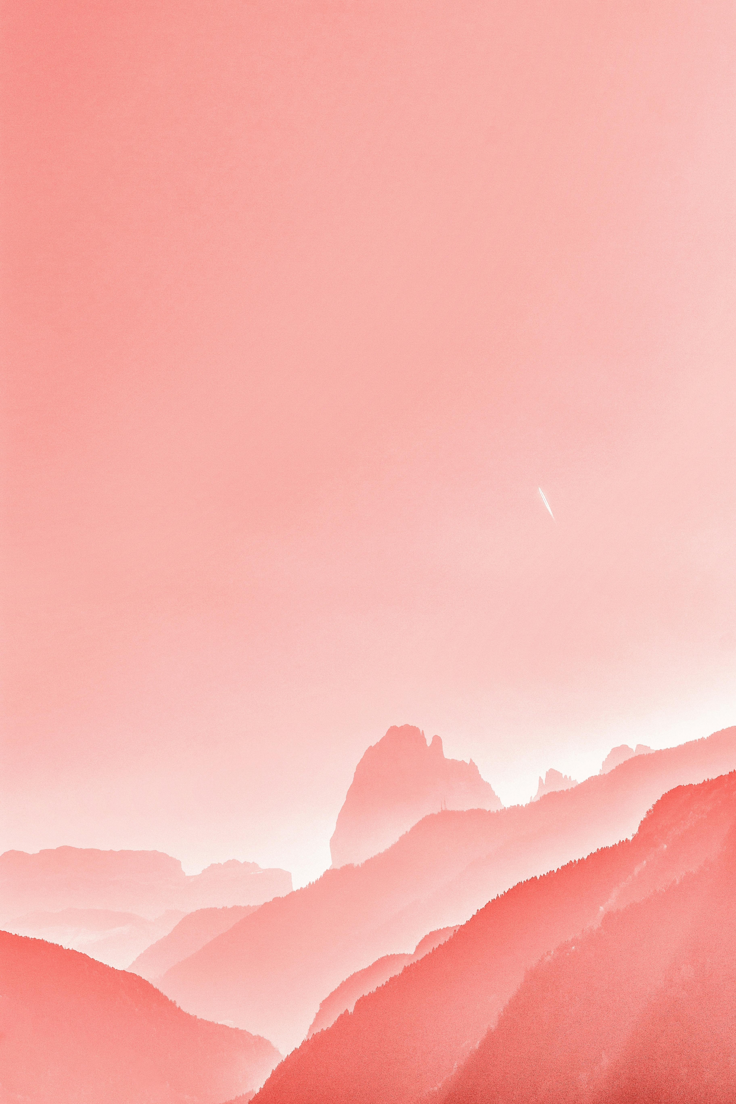 Pink Mountains wallpaper for Apple iPhone, Apple Watch, Mac, iPad and Apple Watch