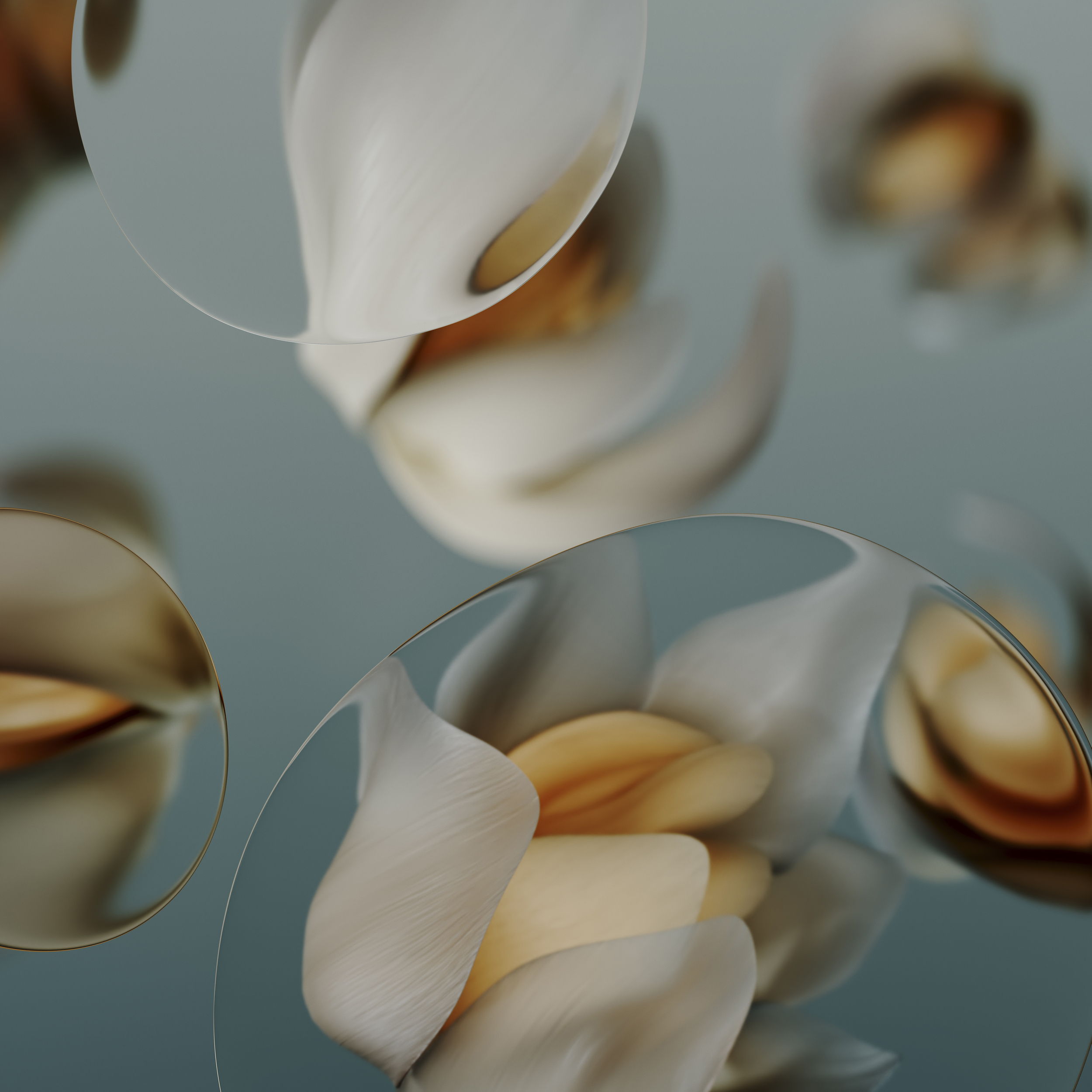 Porcelain Dark Abstract Cream wallpaper for Apple iPhone, Apple Watch, Mac, iPad and Apple Watch