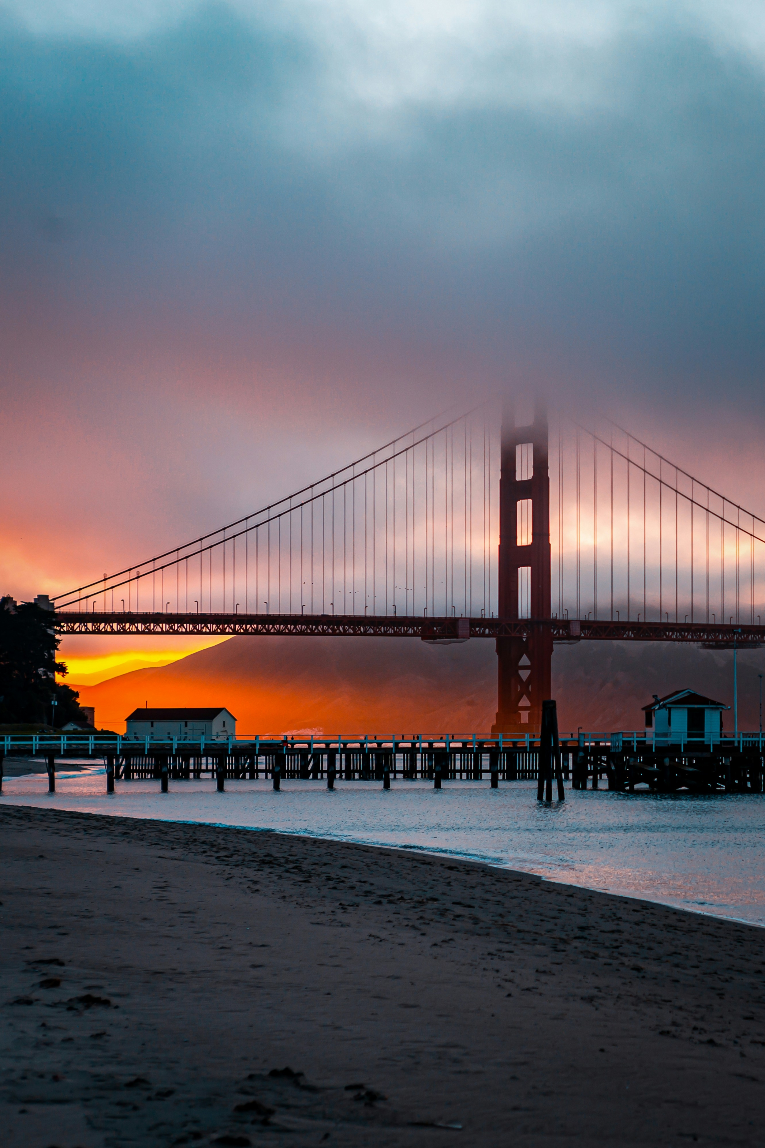 San Francisco Bridge With Clouds