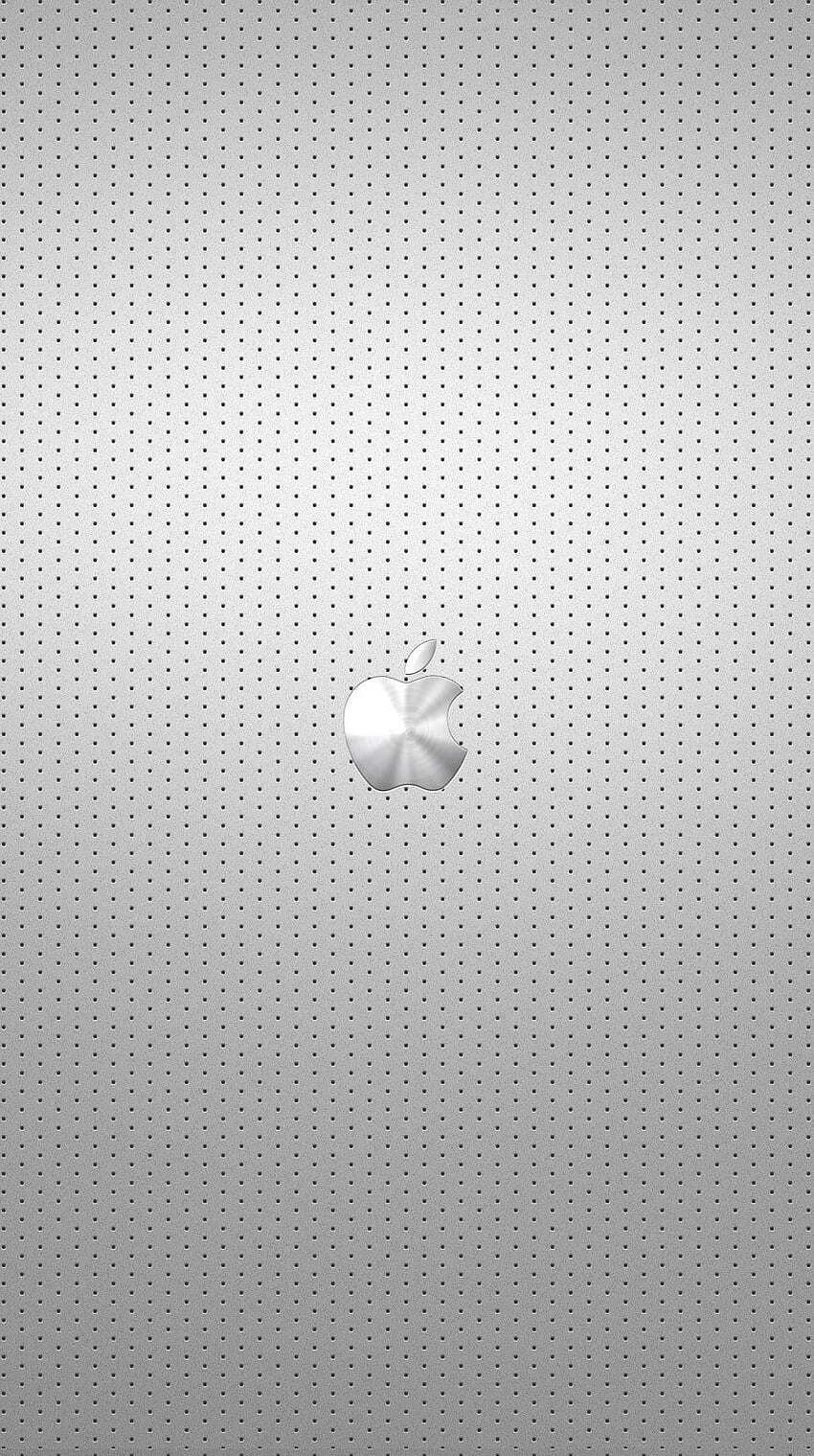 Shiny Steel Metallic Apple Logo Grille Brushed