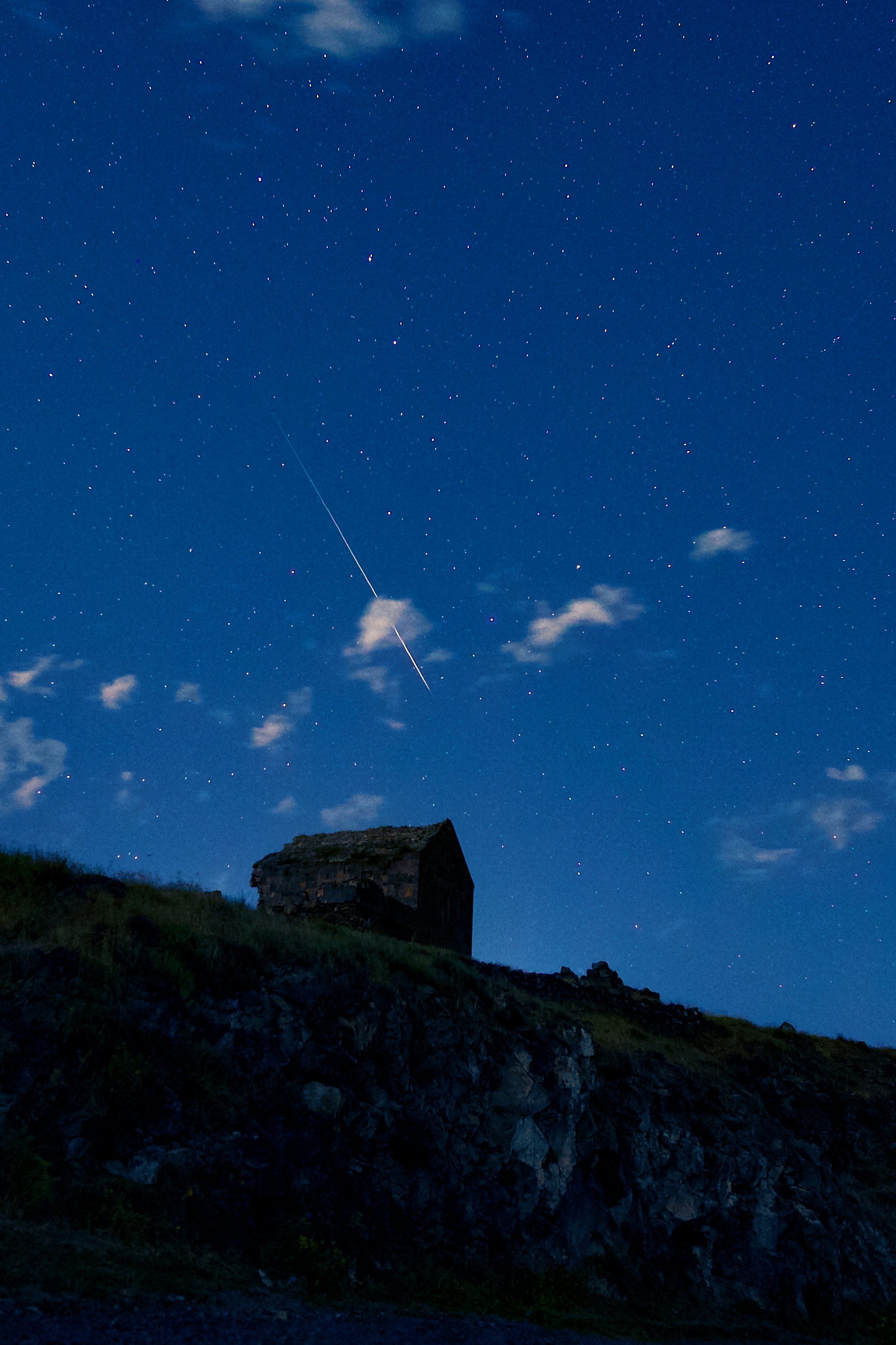 Shooting Star In A Clear Night Sky