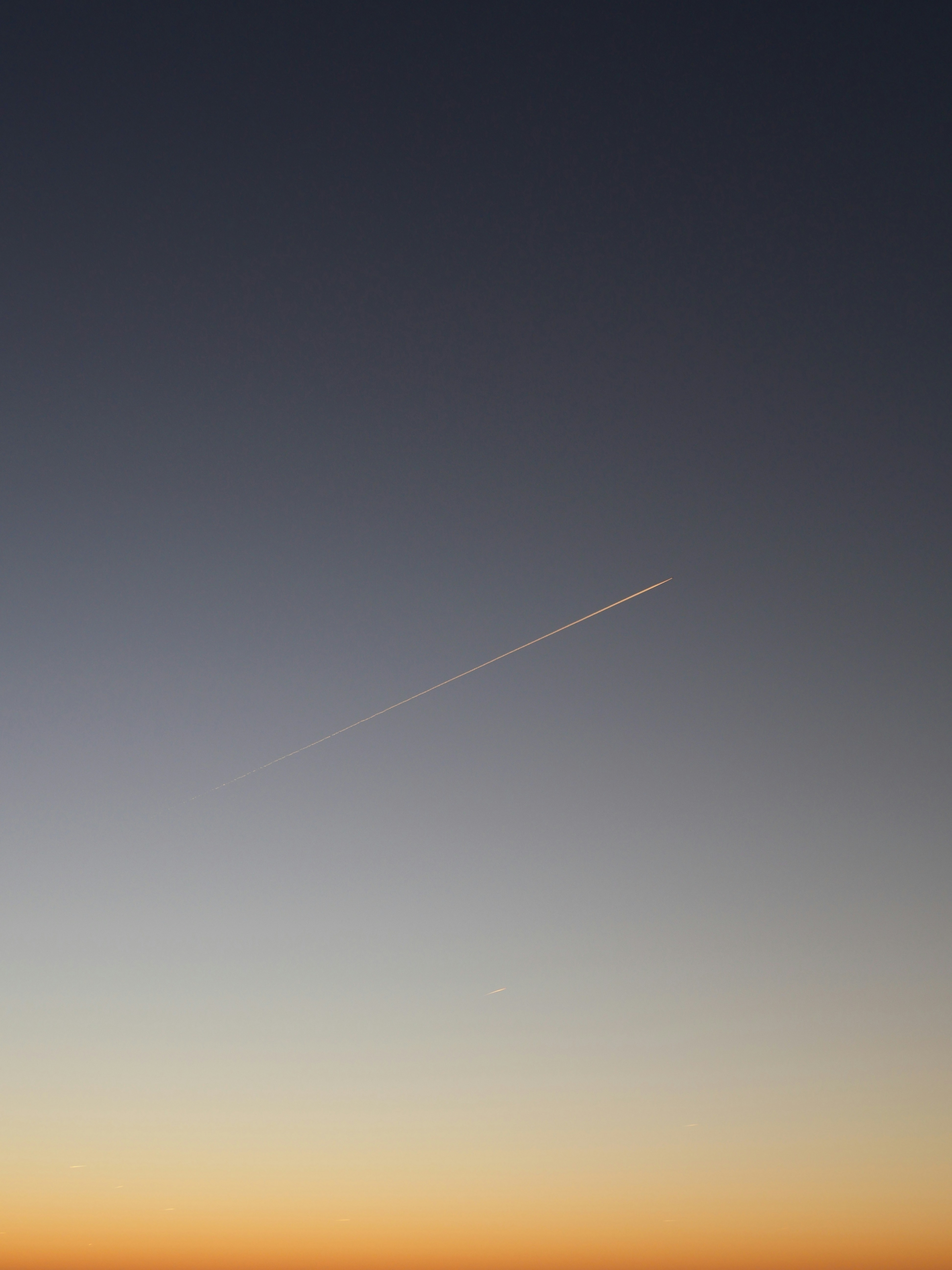 Space Launch From Afar At Sunset