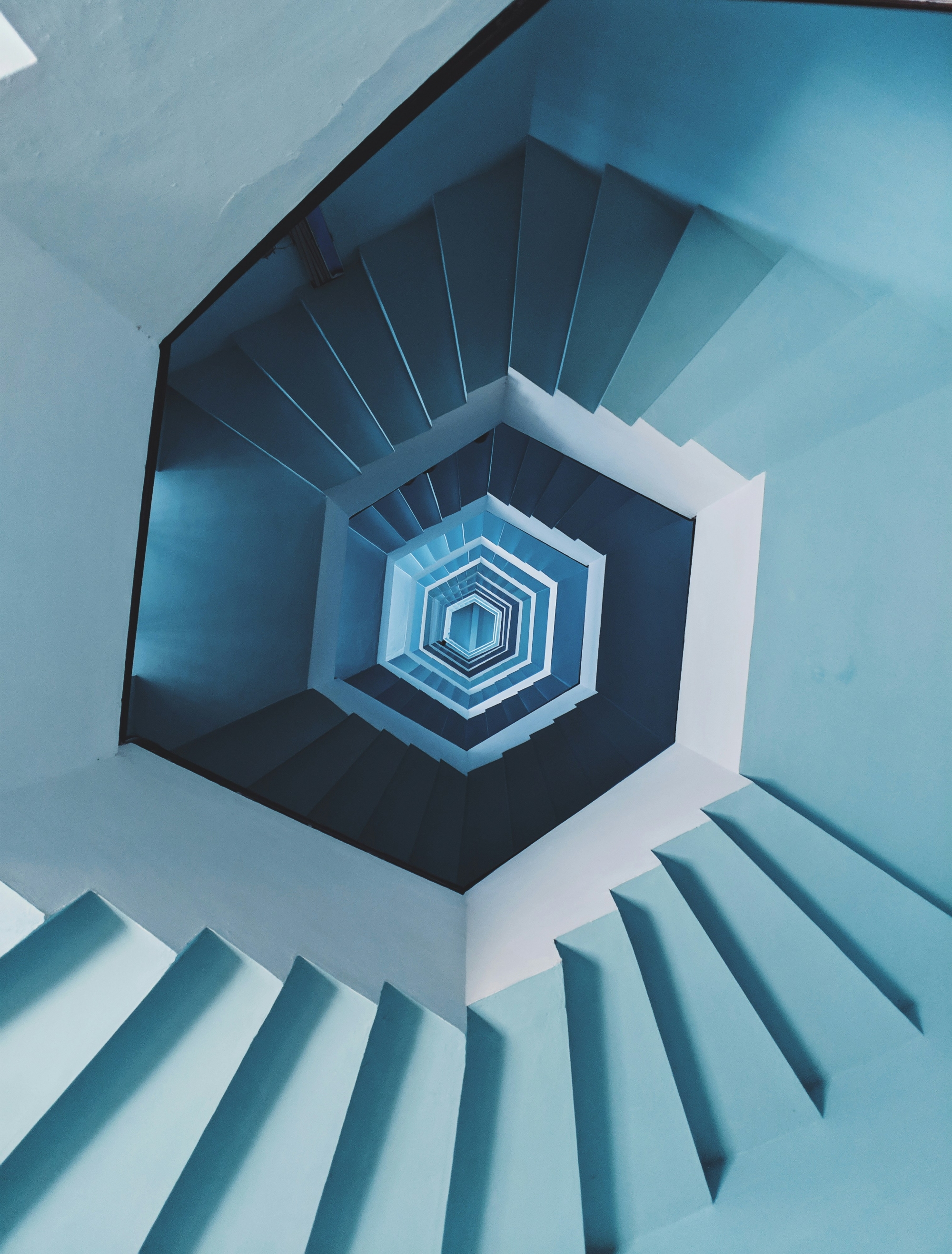 Staircase Unique Perspective Photograph wallpaper for Apple iPhone, Apple Watch, Mac, iPad and Apple Watch