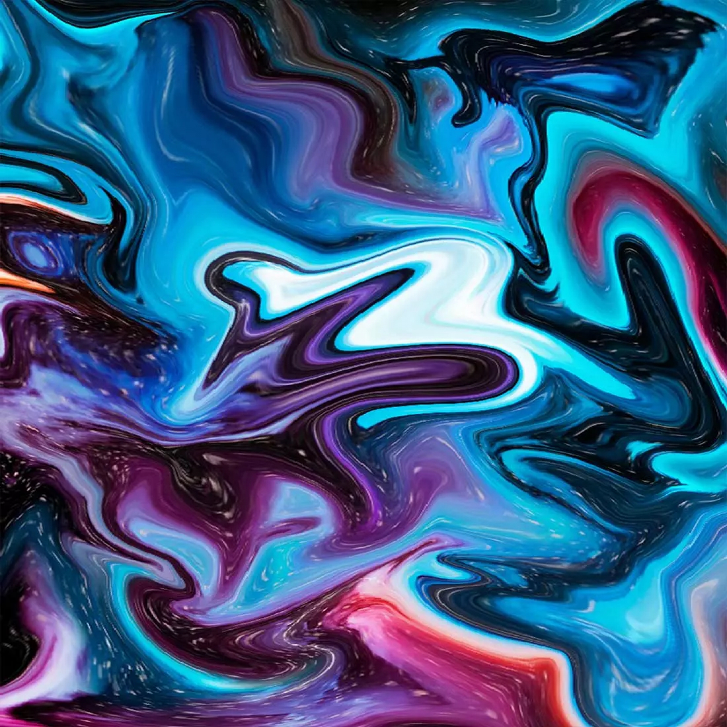 Swirl Paint Liquid Art Blue wallpaper for Apple iPhone, Apple Watch, Mac, iPad and Apple Watch