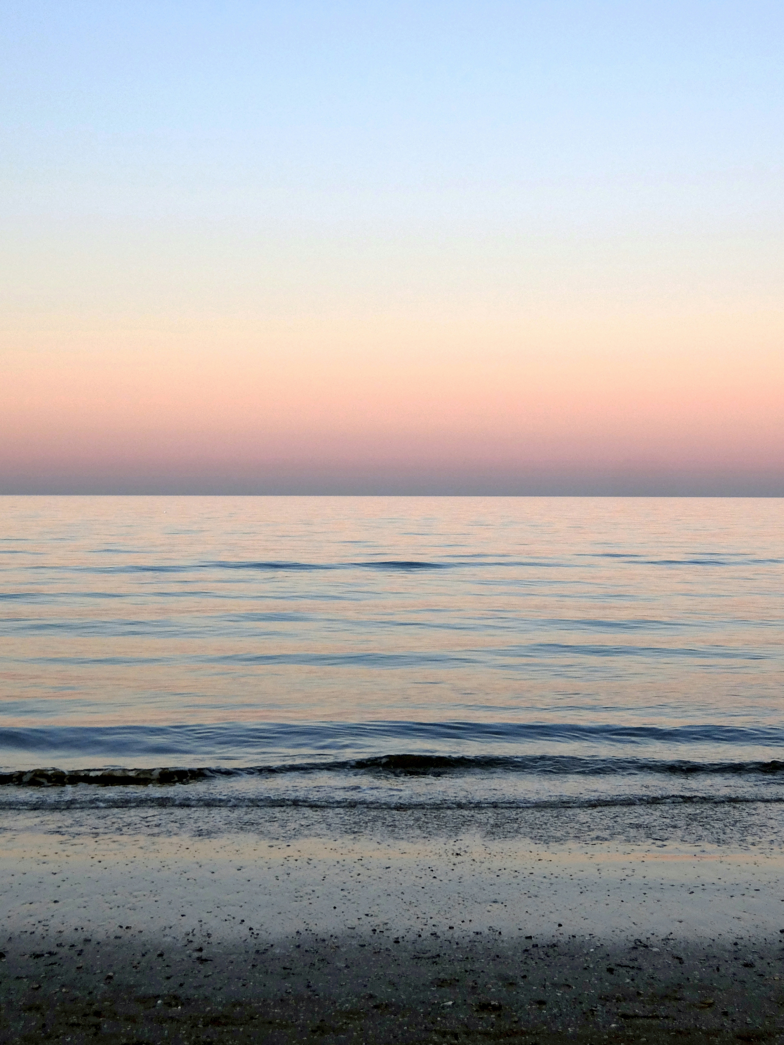 The Beach At Sunset Reflections