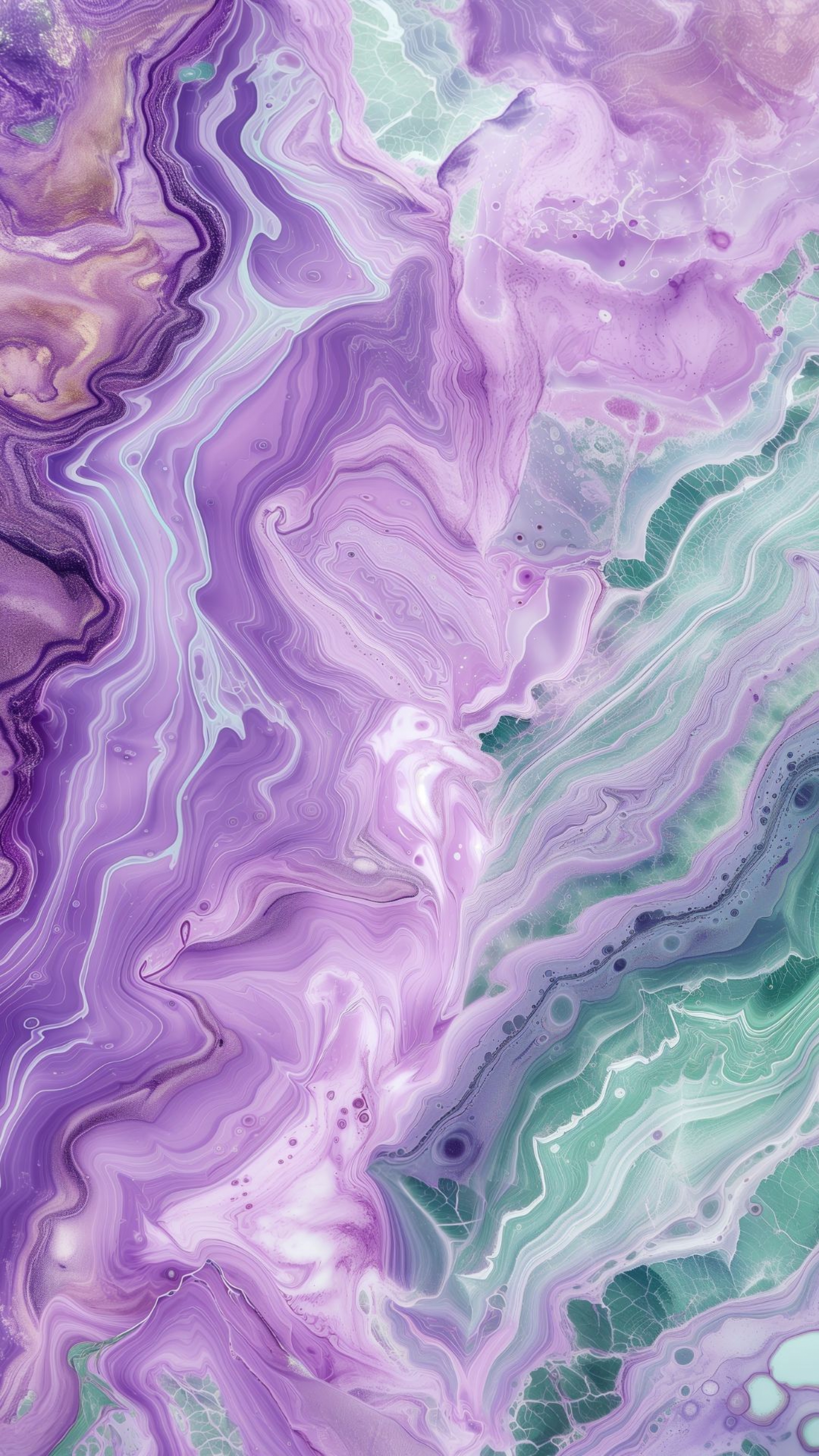 Top Marble Colorful Purple Green