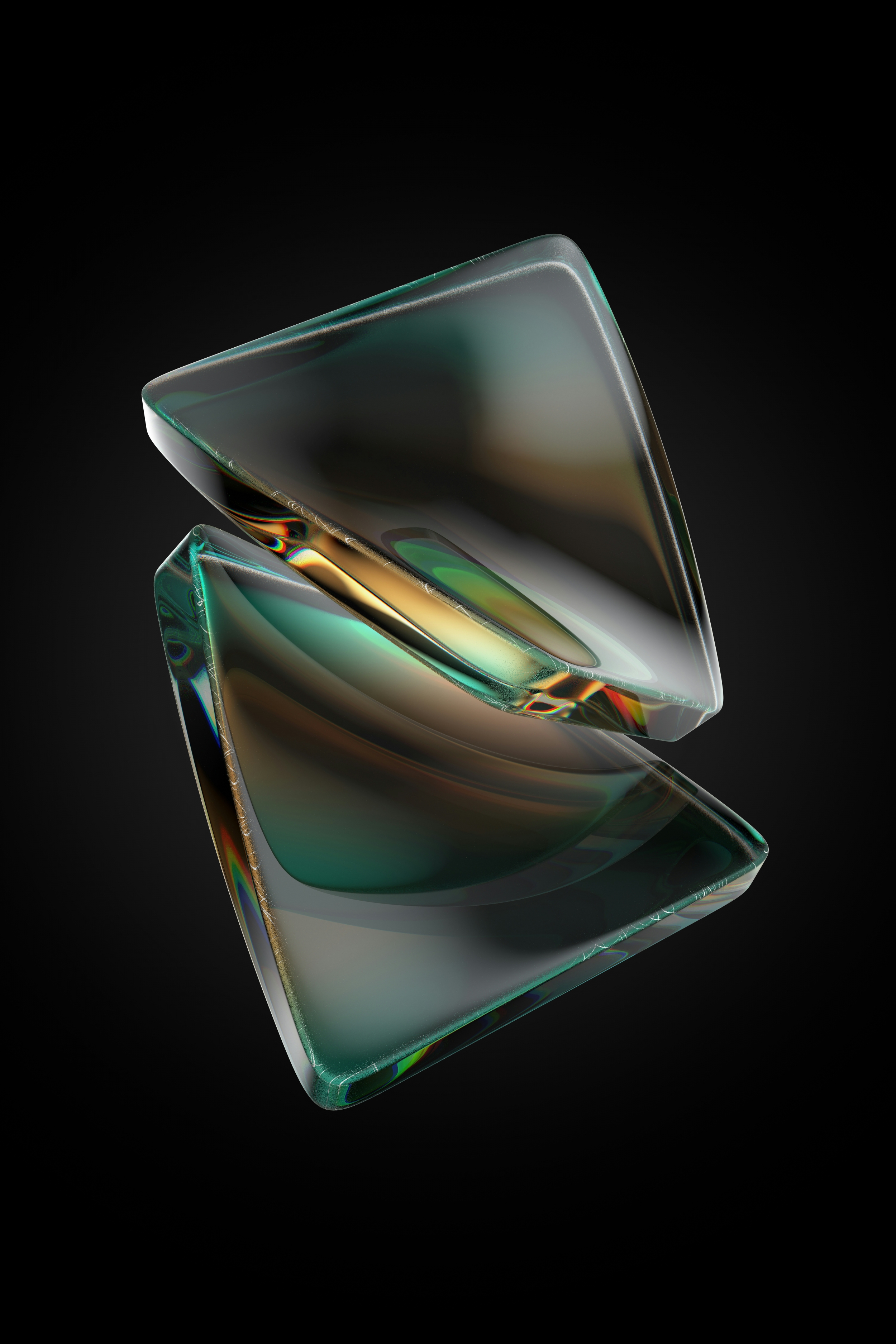 Two 3D Computer Generated Panes Of Glass Panels wallpaper for Apple iPhone, Apple Watch, Mac, iPad and Apple Watch