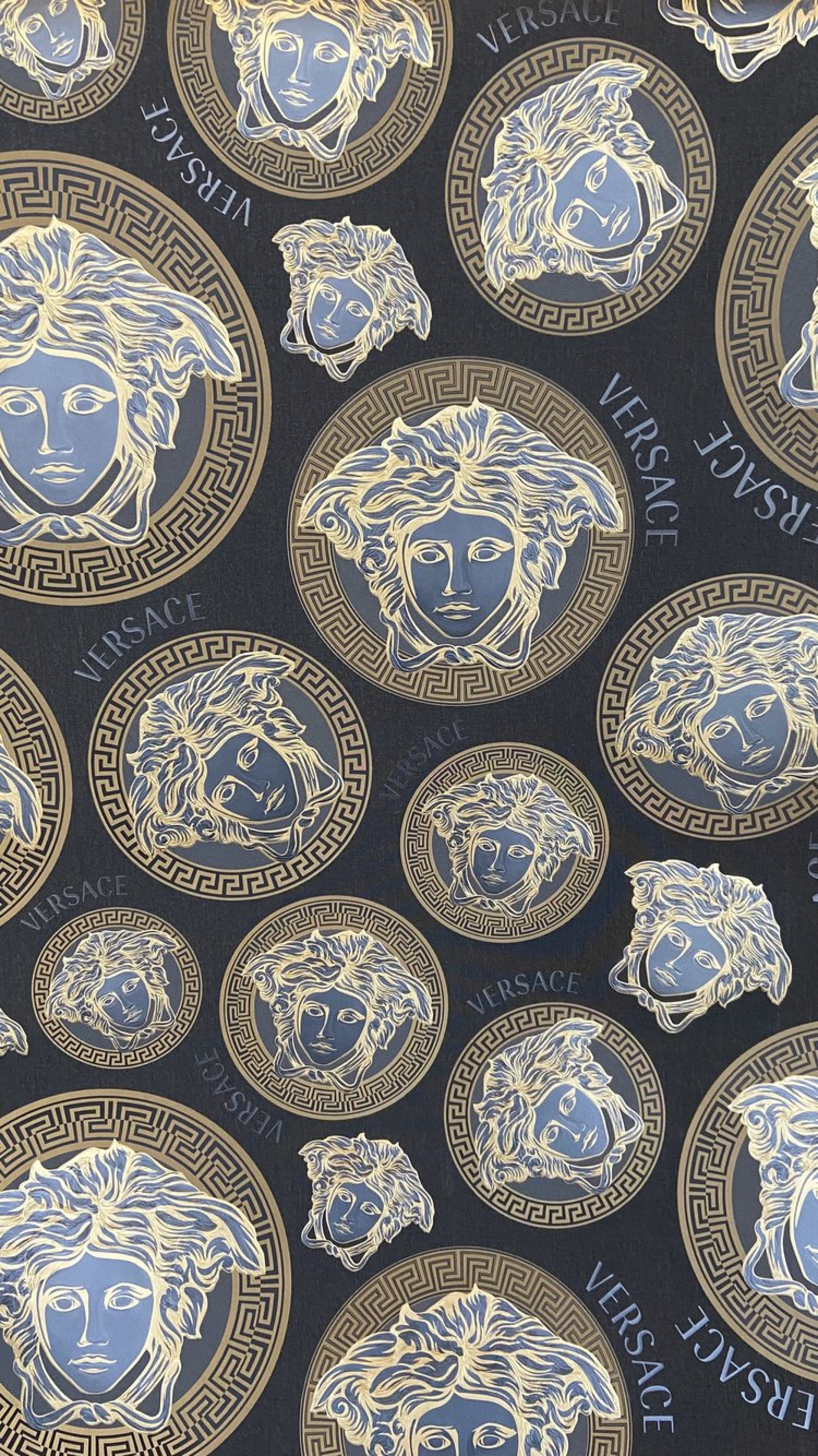 Versace Logo Gold wallpaper for Apple iPhone, Apple Watch, Mac, iPad and Apple Watch