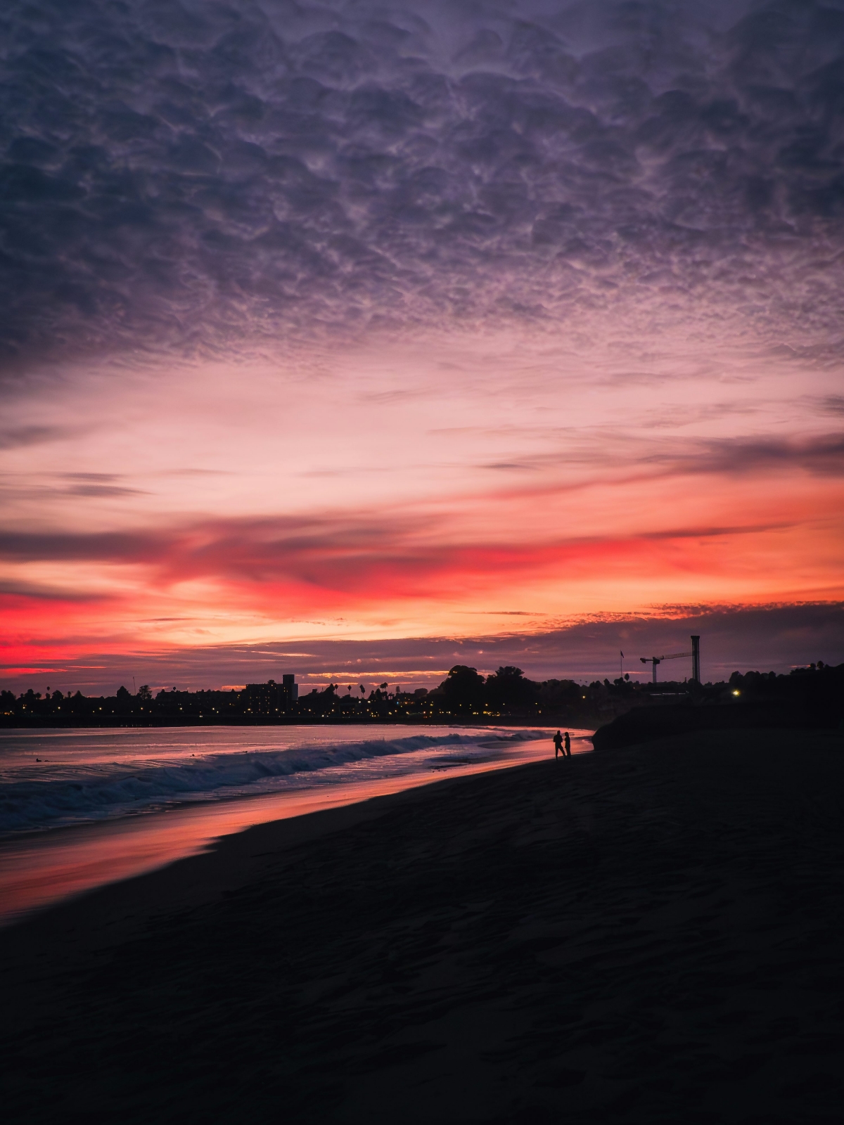 Vibrant Beach Sunset wallpaper for Apple iPhone, Apple Watch, Mac, iPad and Apple Watch