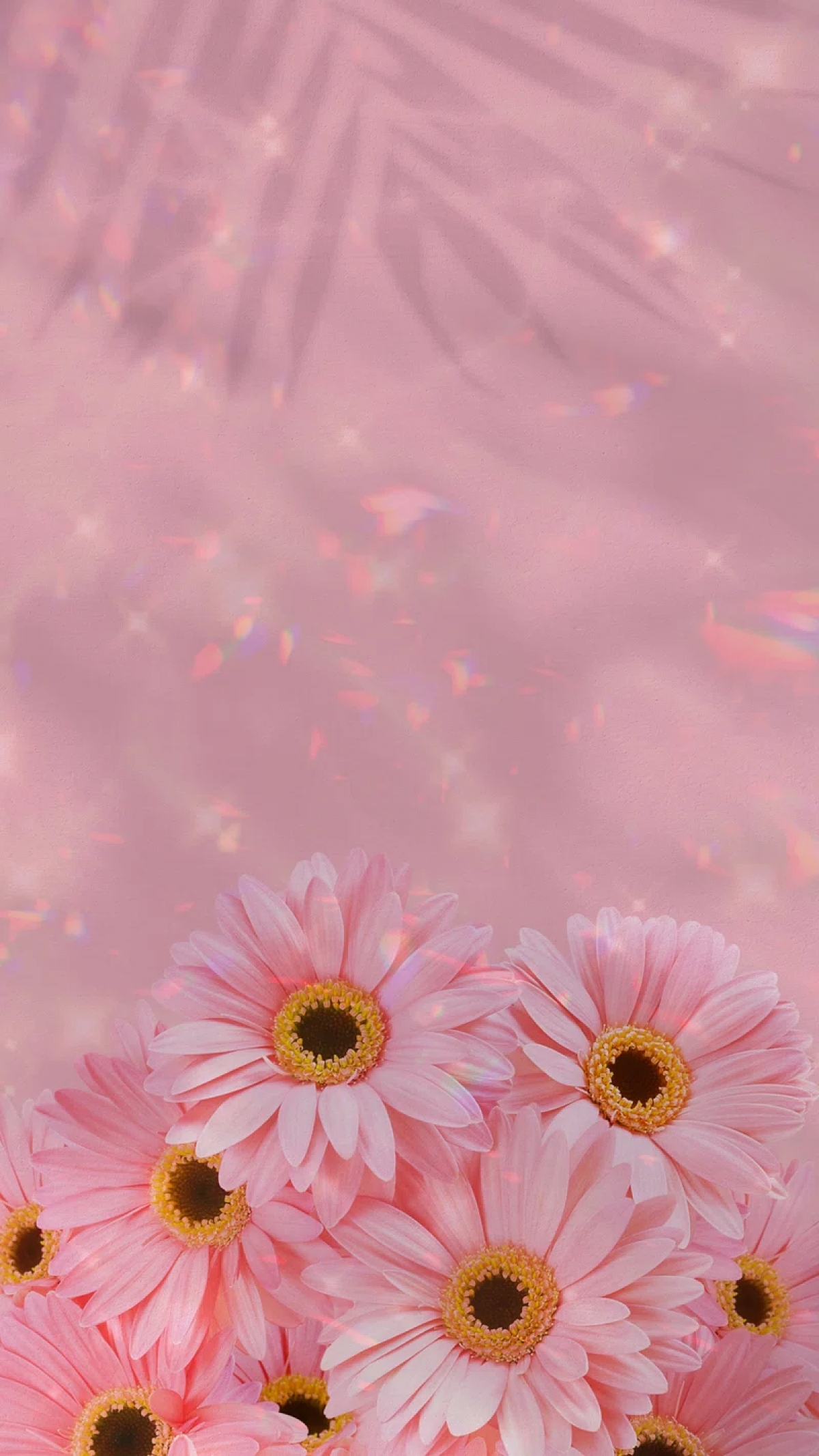 Pink Flowers Shimmery Girly wallpaper for Apple iPhone, Apple Watch, Mac, iPad and Apple Watch