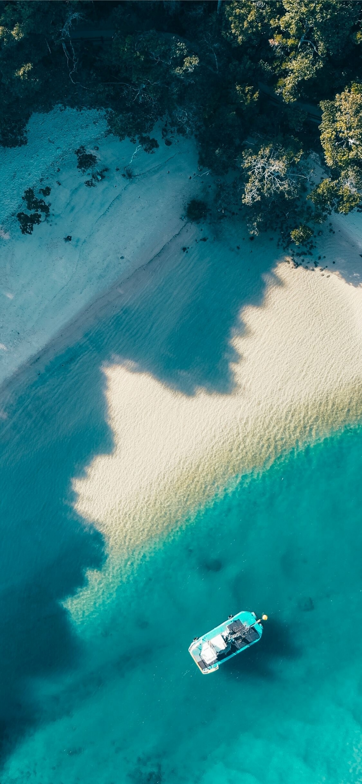 Australian Beach Crystal Clear Waters From Above