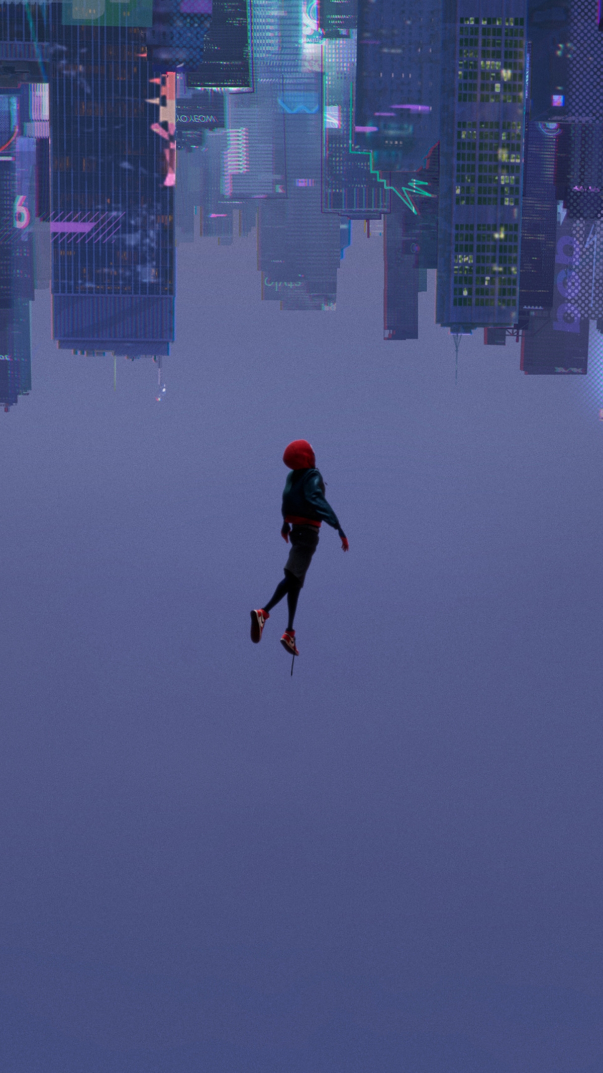 Spiderman Into The Spiderverse Spider Verse Falling From The Sky Spider-man