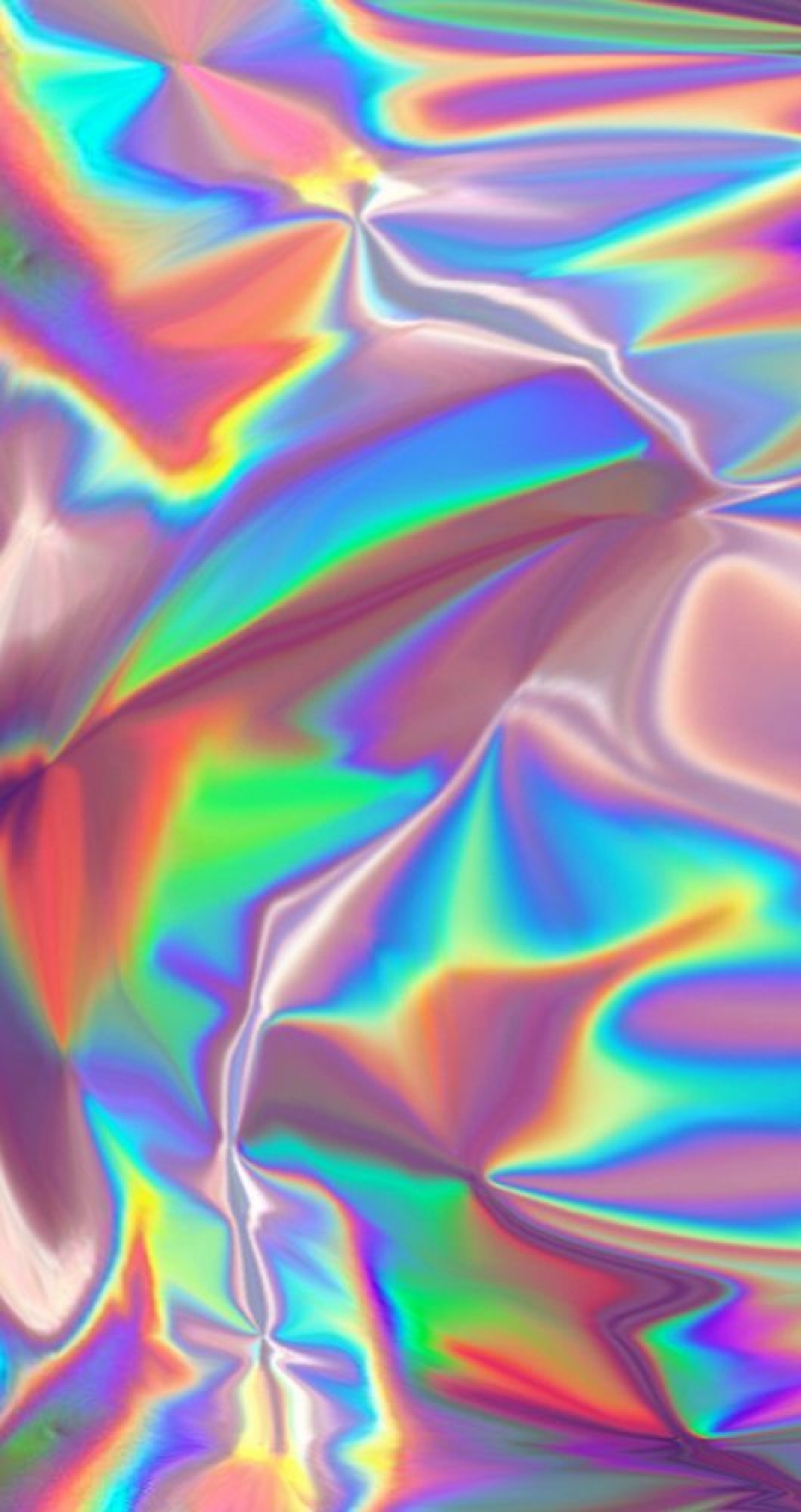 Iridescent Abstract Geometric Colorful Rainbow Colors