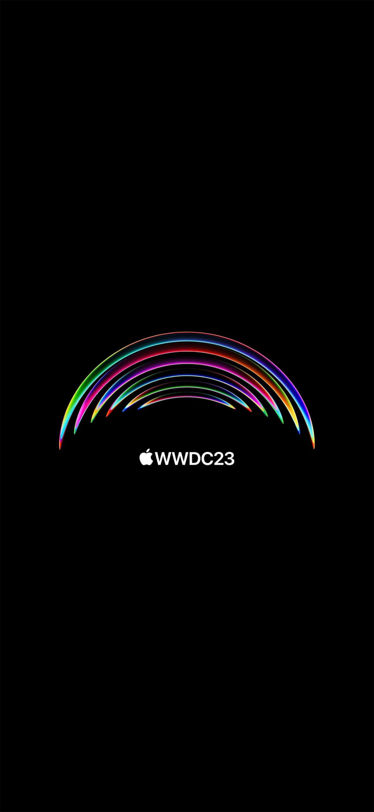 WWDC 23 Black Background wallpaper for Apple iPhone, Apple Watch, Mac, iPad and Apple Watch