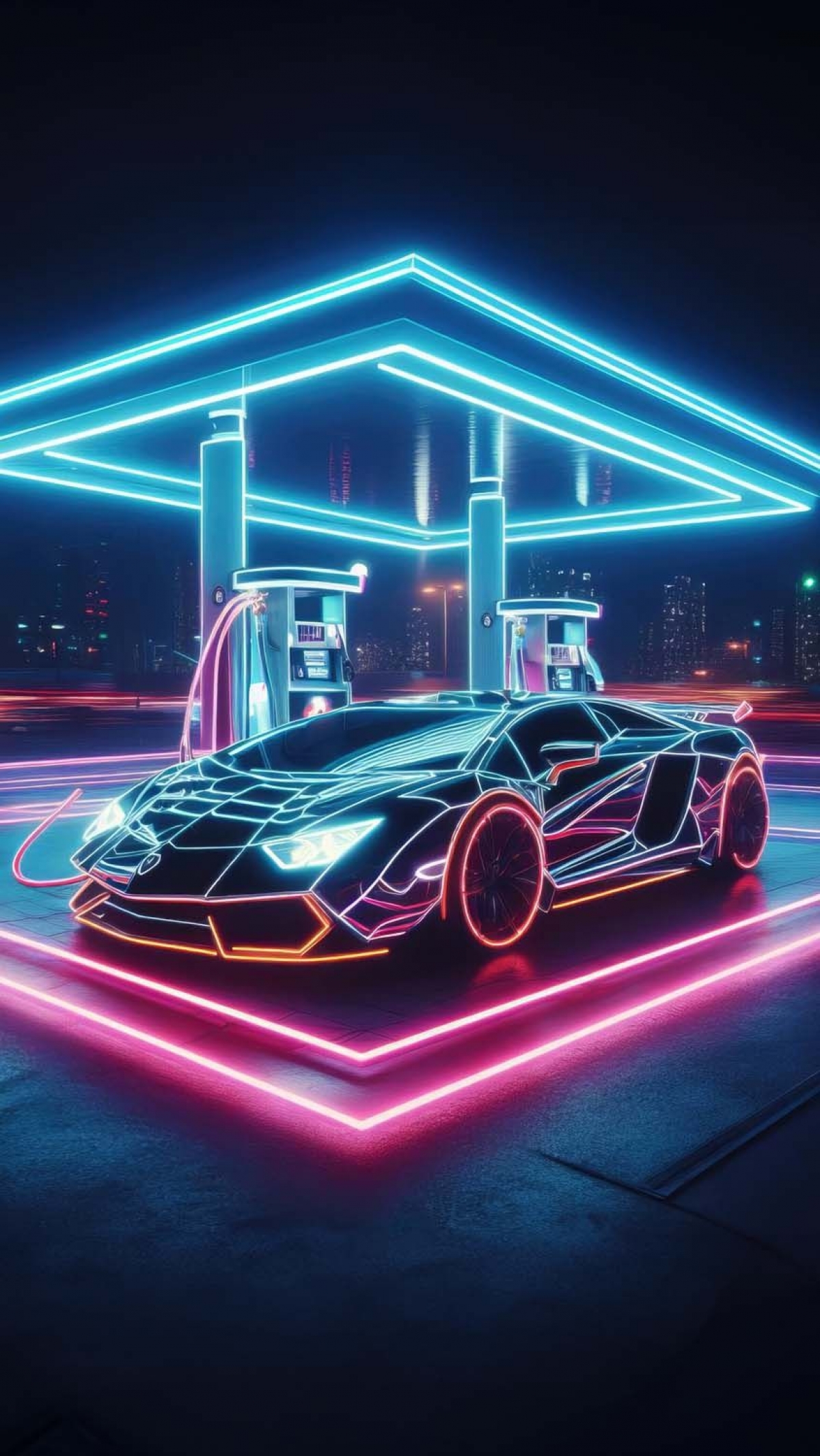 Sexy Neon Car wallpaper for Apple iPhone, Apple Watch, Mac, iPad and Apple Watch