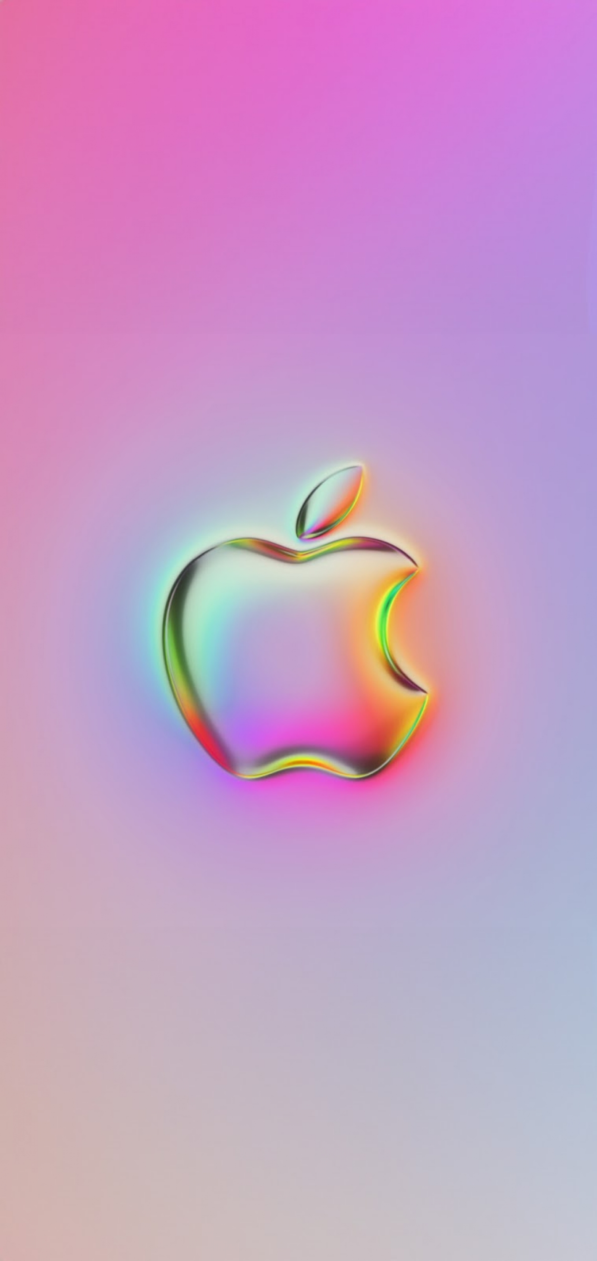 Pastel Apple Logo Colorful Baby Colors 3d