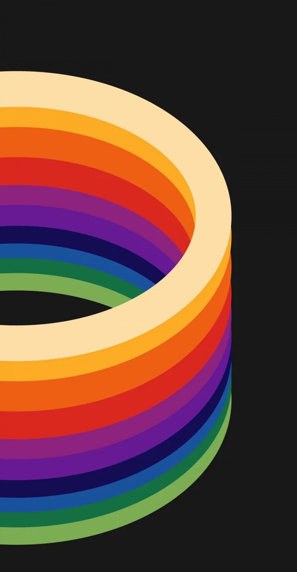 Rainbow Rings Simple Unique wallpaper for Apple iPhone, Apple Watch, Mac, iPad and Apple Watch