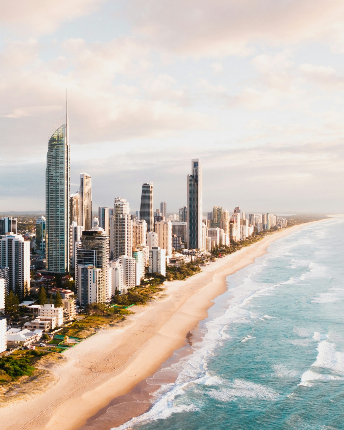 Gold Coast City Queensland Australia Beach Skyline