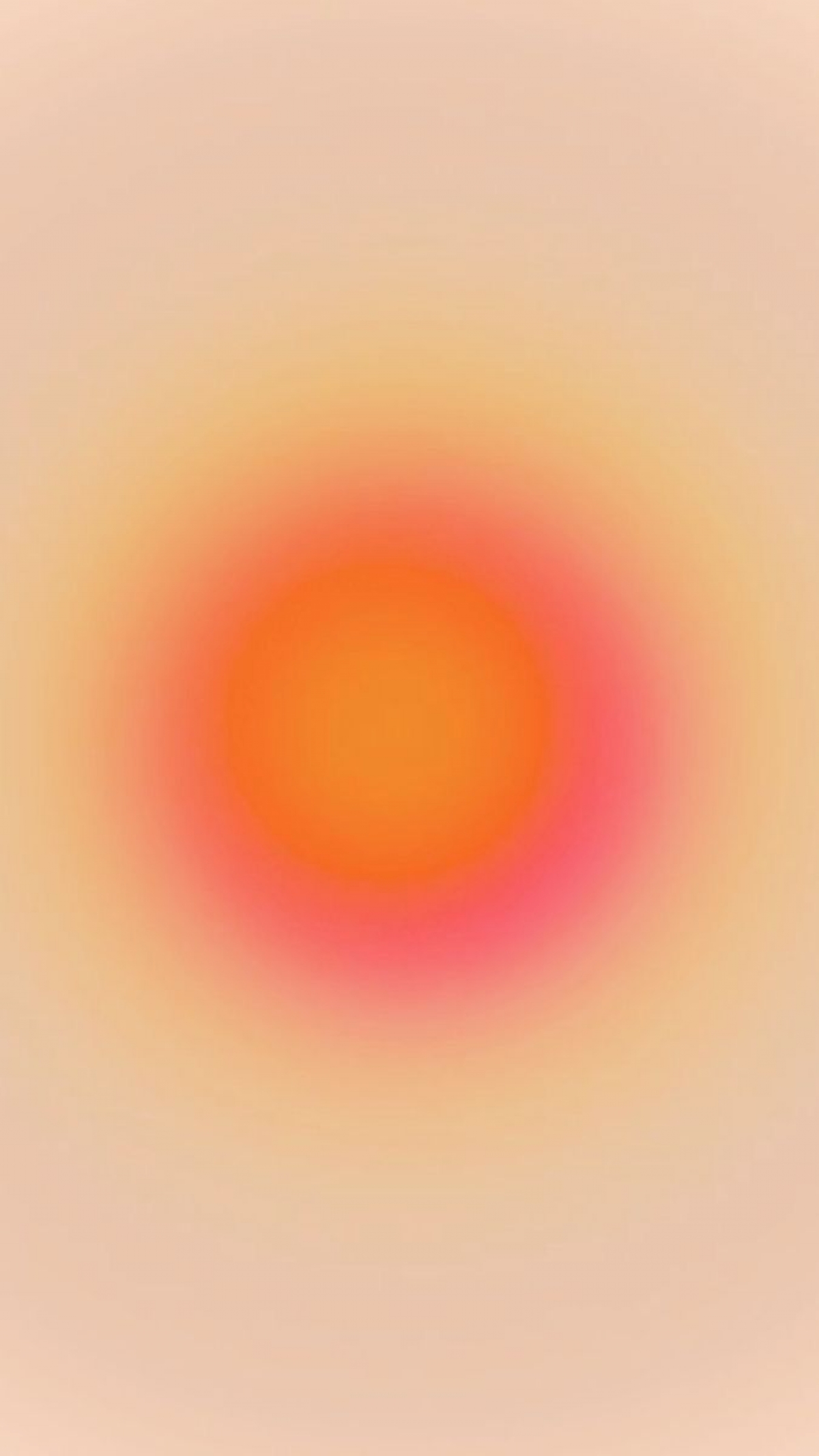 Circular Gradient Radial Orange