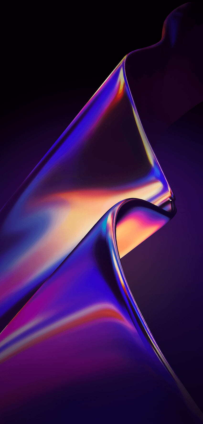 3D Glass Edges Purple Desktop Wallpaper Android Home Screen OPPO OPPO A71