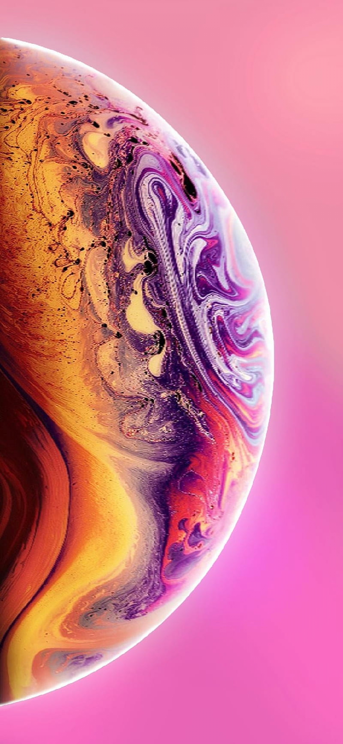 iPhone Xs Default Wallpaper Planet Pink wallpaper for Apple iPhone, Mac, iPad and more