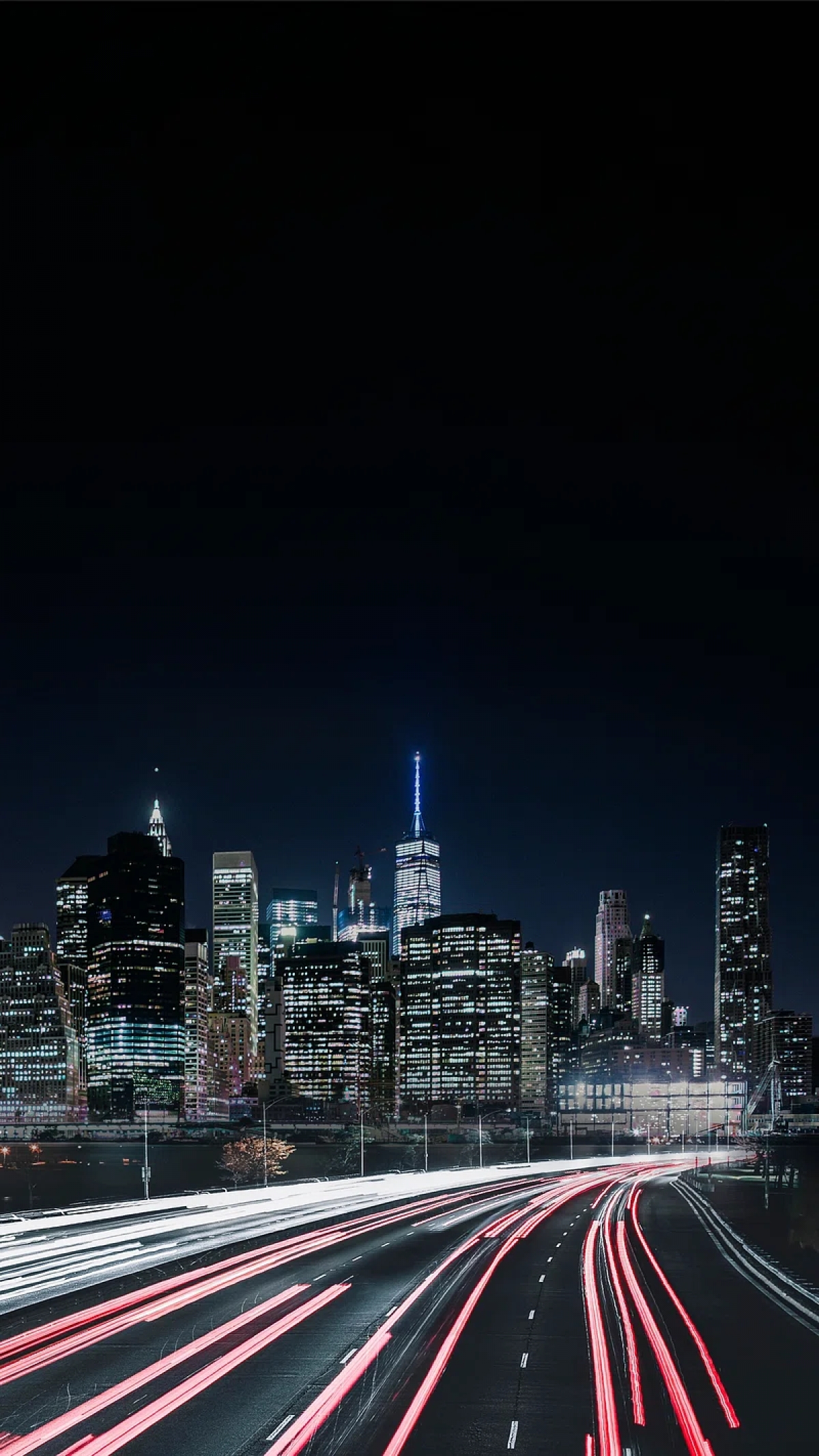 Long Exposure Cityscape At Night