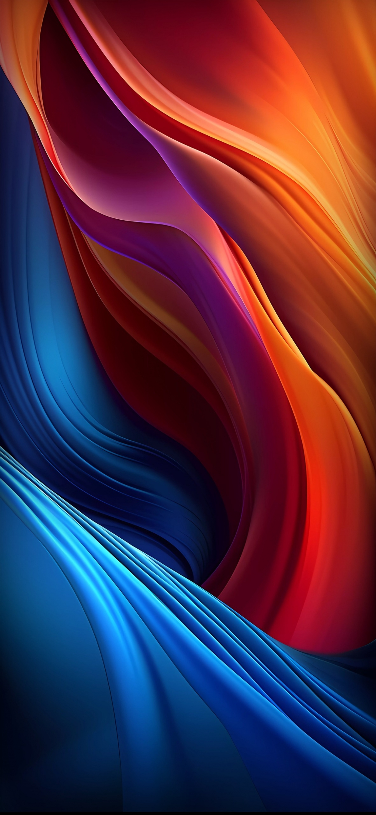 Itense Orange And Blue Lines wallpaper for Apple iPhone, Apple Watch, Mac, iPad and Apple Watch