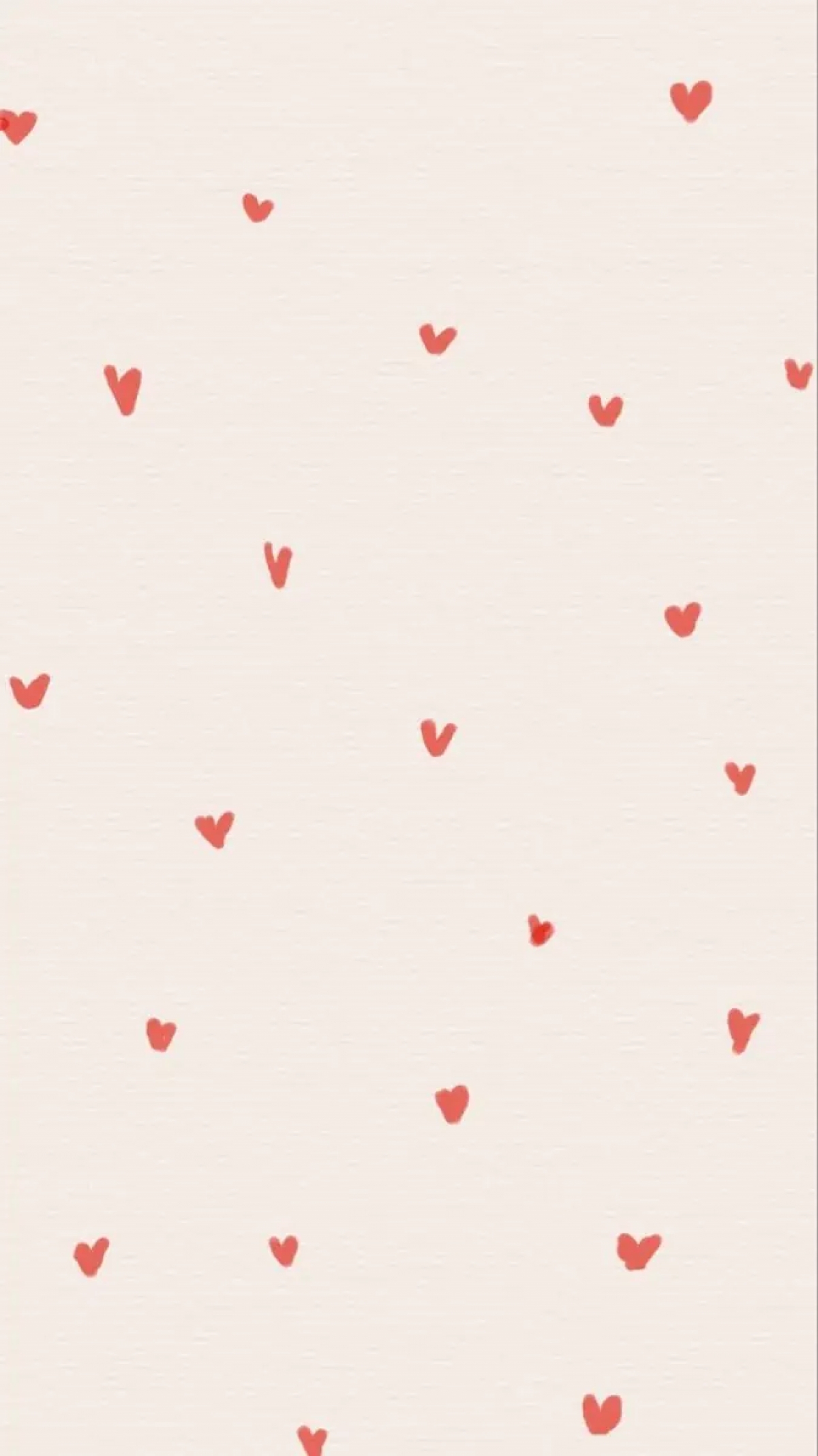 Tiny Red Love Hearts Girly Feminine Cute