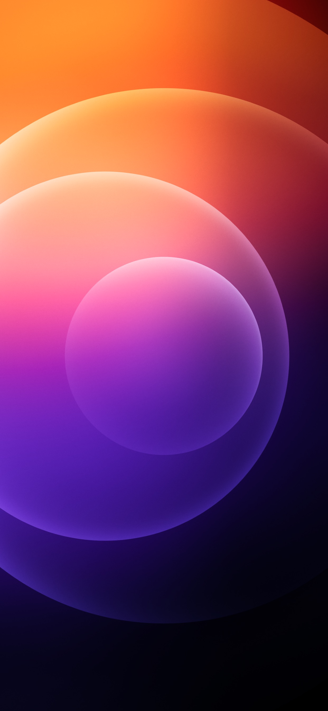 Purple Orange Rings iOS wallpaper for Apple iPhone, Mac, iPad and more