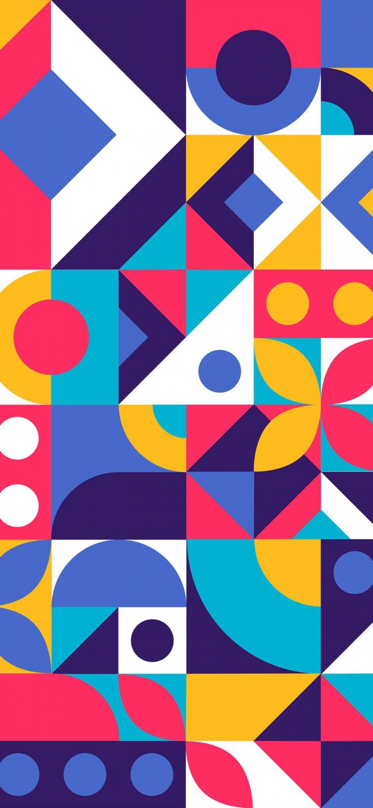 Geometric Colorful Patterned Shapes