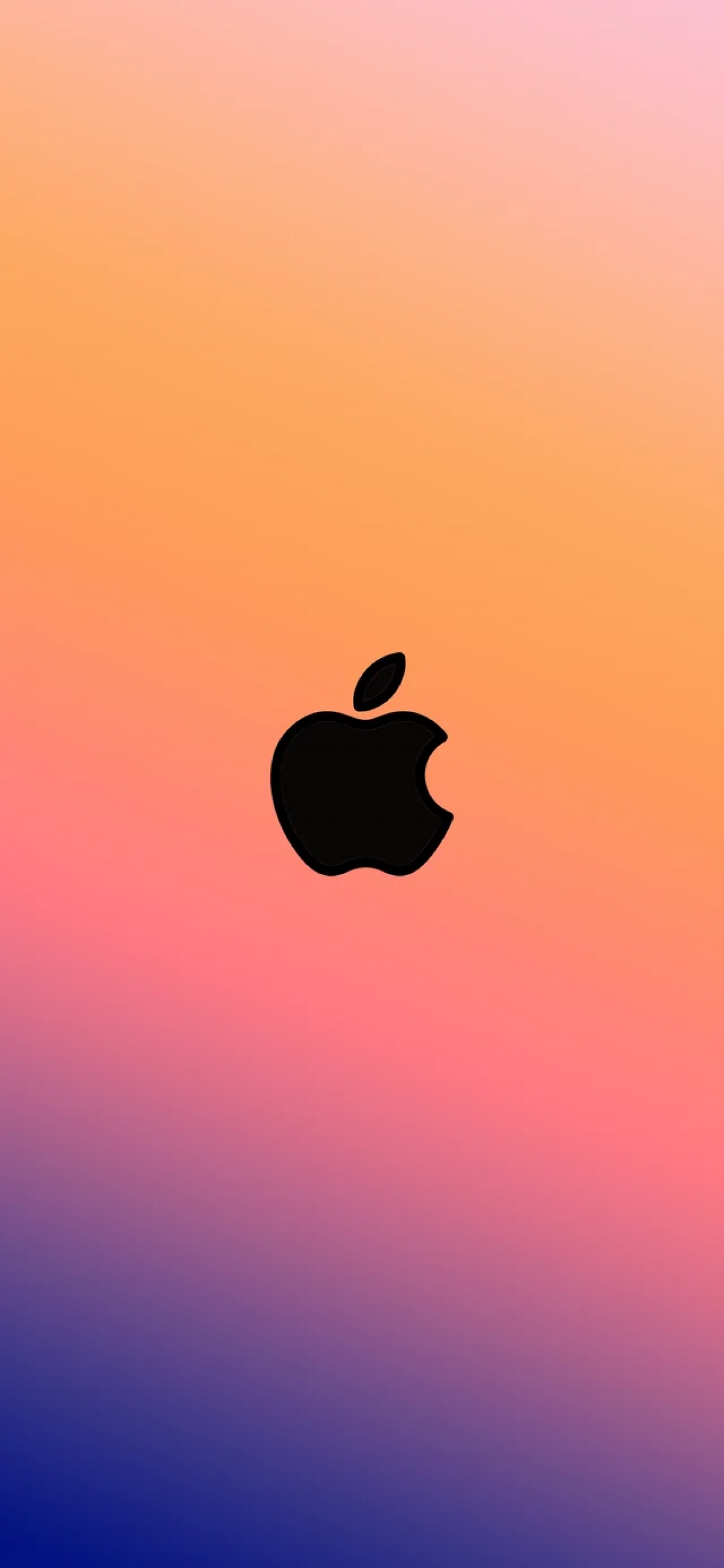 Orange Gradient Apple Logo