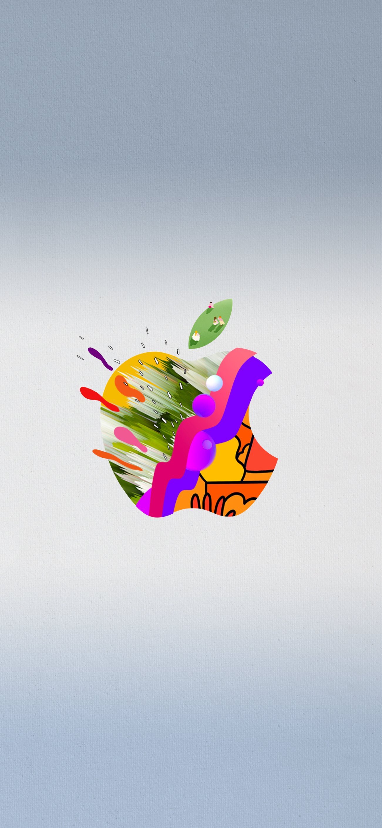 4K Apple Logo Artistic Colorful Creative Artwork wallpaper for Apple iPhone, Apple Watch, Mac, iPad and Apple Watch